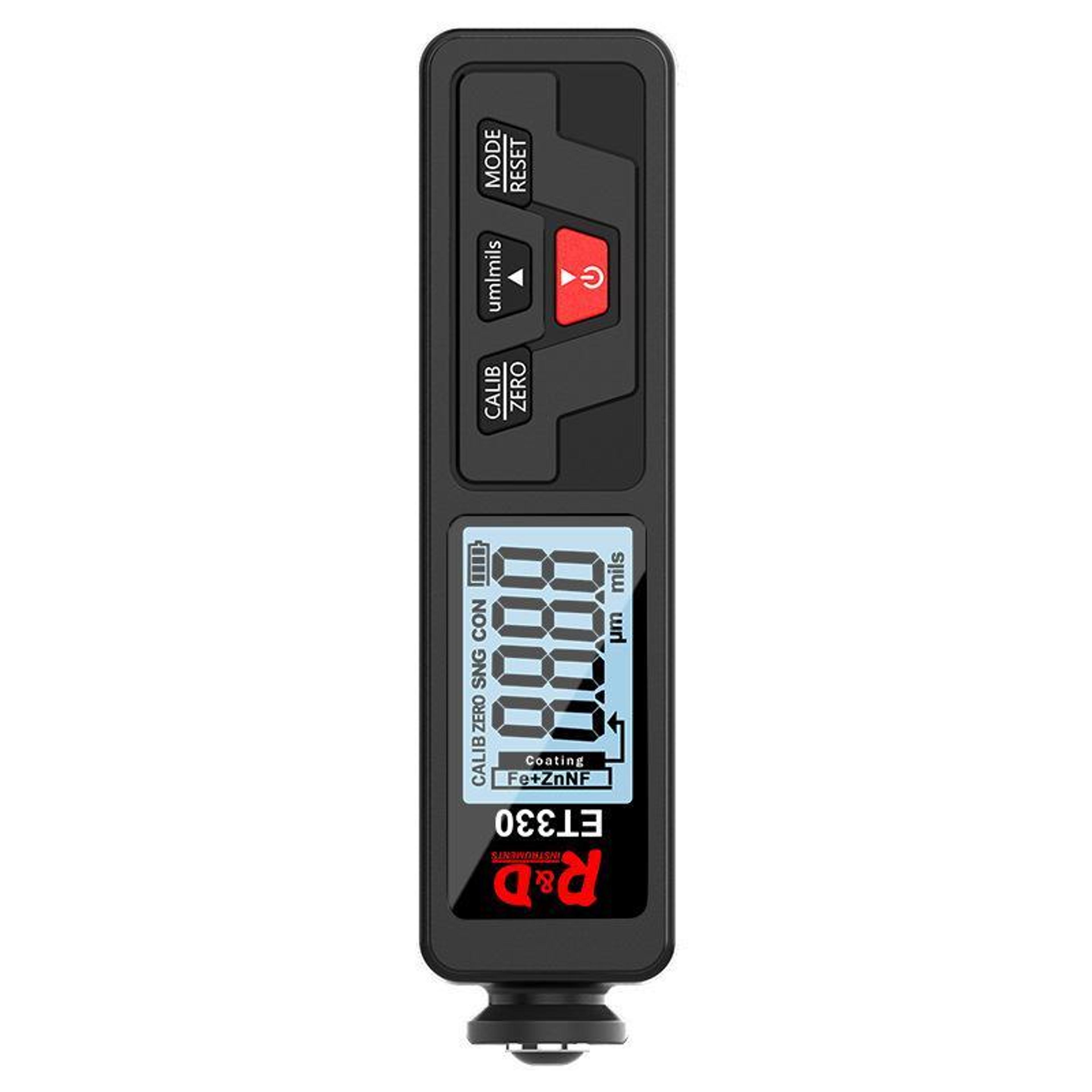 mingzheng et330 digital coating thickness gauge paint thickness meter for iron aluminum & zinc