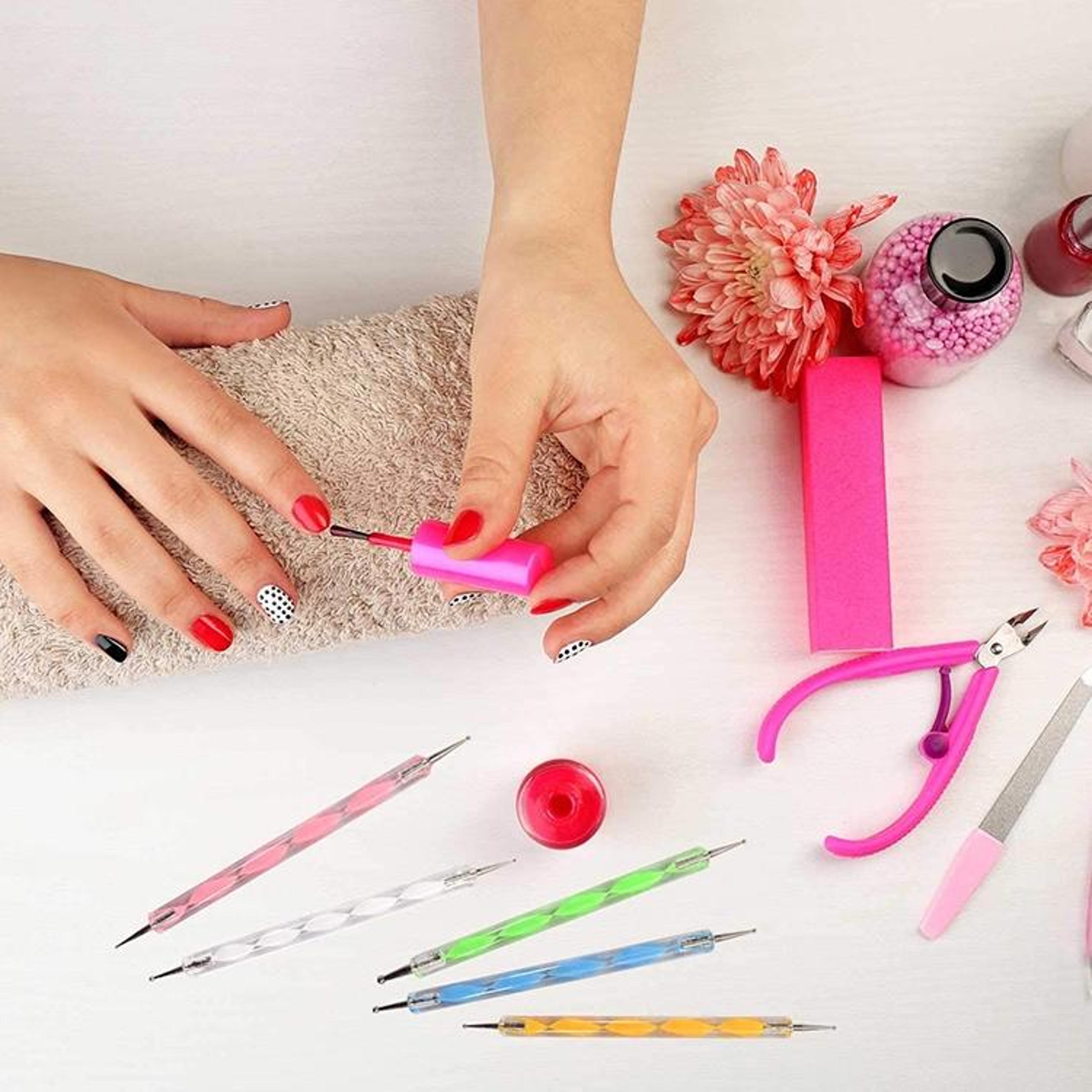 professional double ended nail dotting tool for creative nail art designs