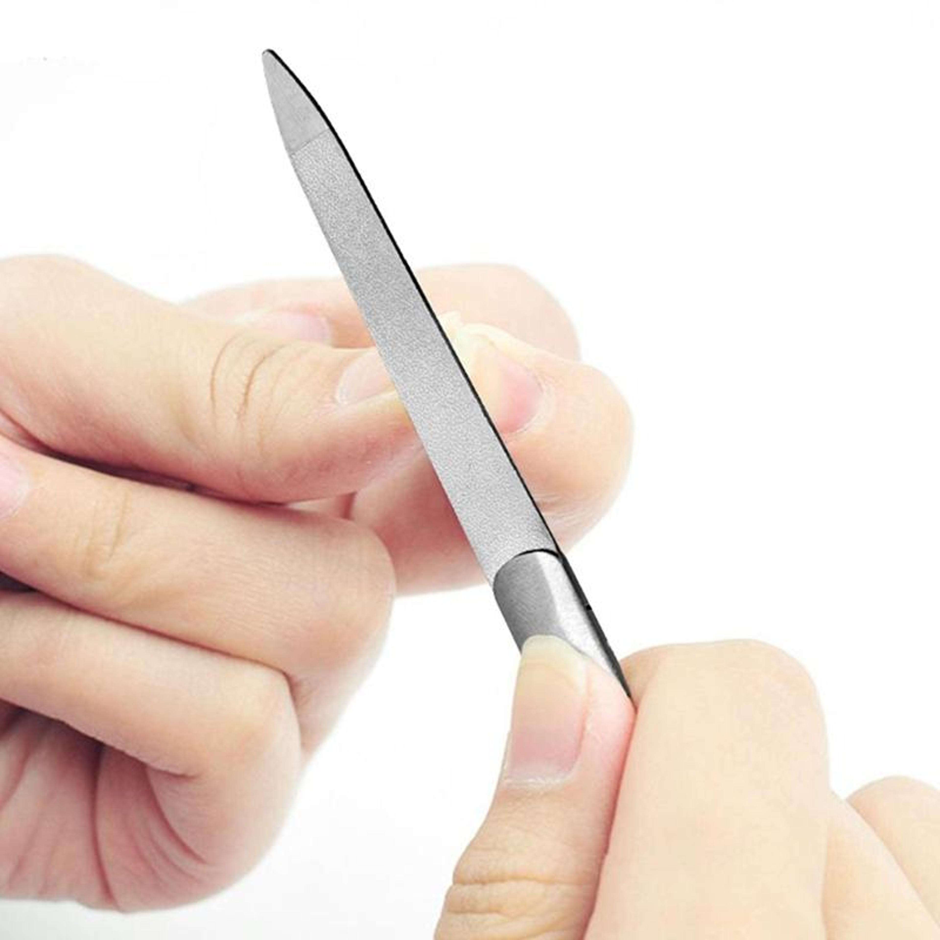 professional stainless steel nail file for smooth precision manicure care