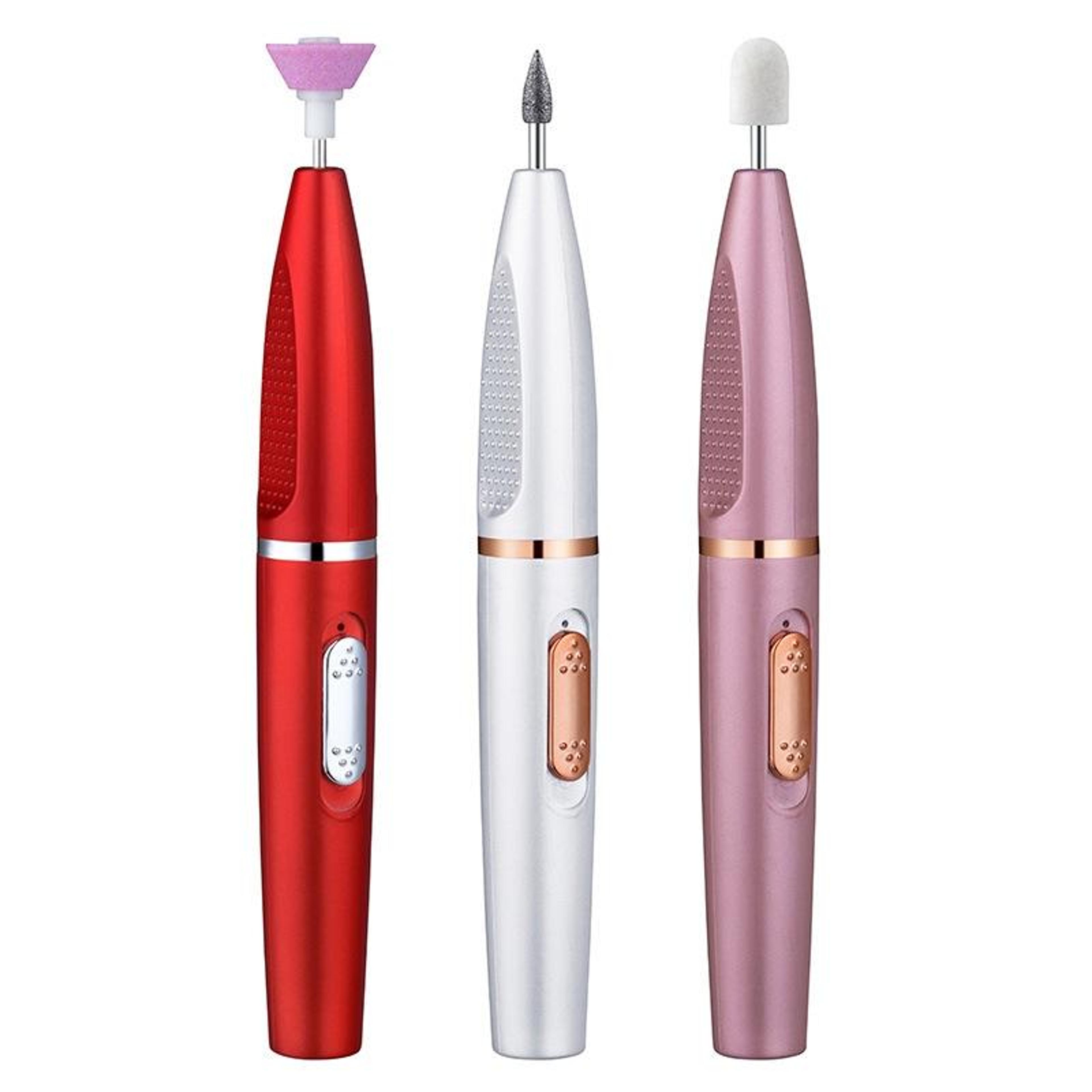 cordless electric nail polisher kit with 5 professional bits & usb charging