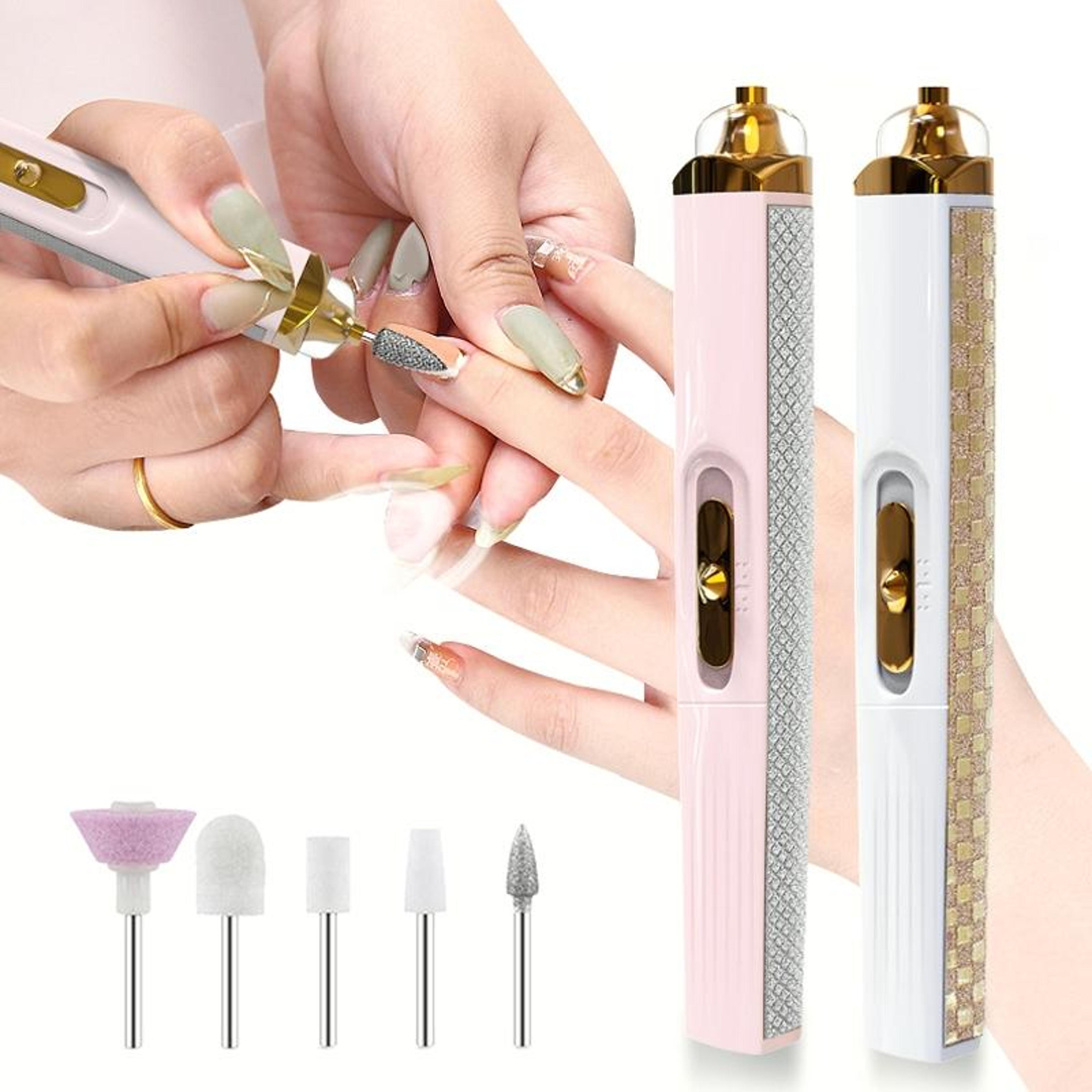 5 in 1 electric nail drill & usb nail polisher manicure kit with callus remover