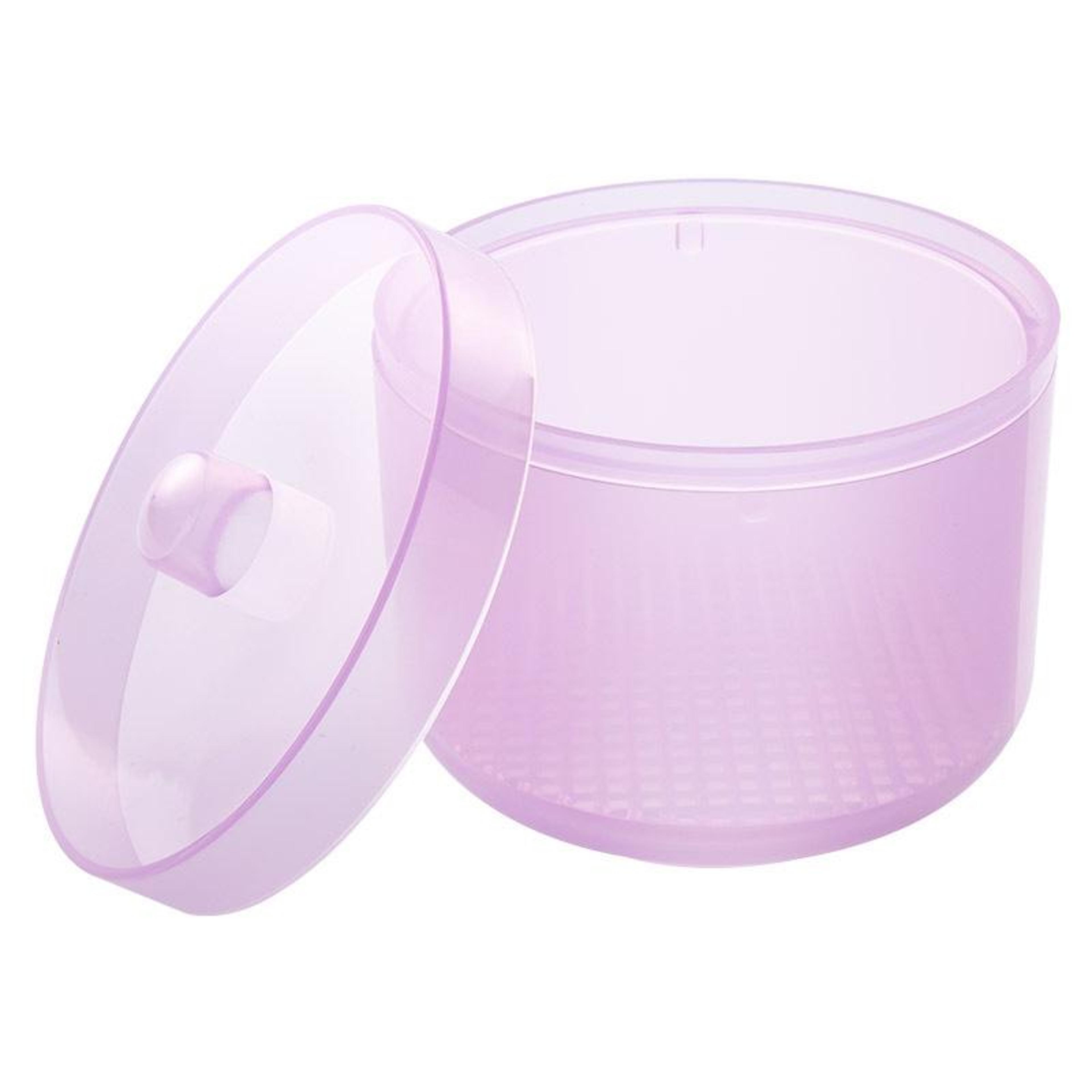 professional nail disinfection box with drain tray & sealed cleaning storage case