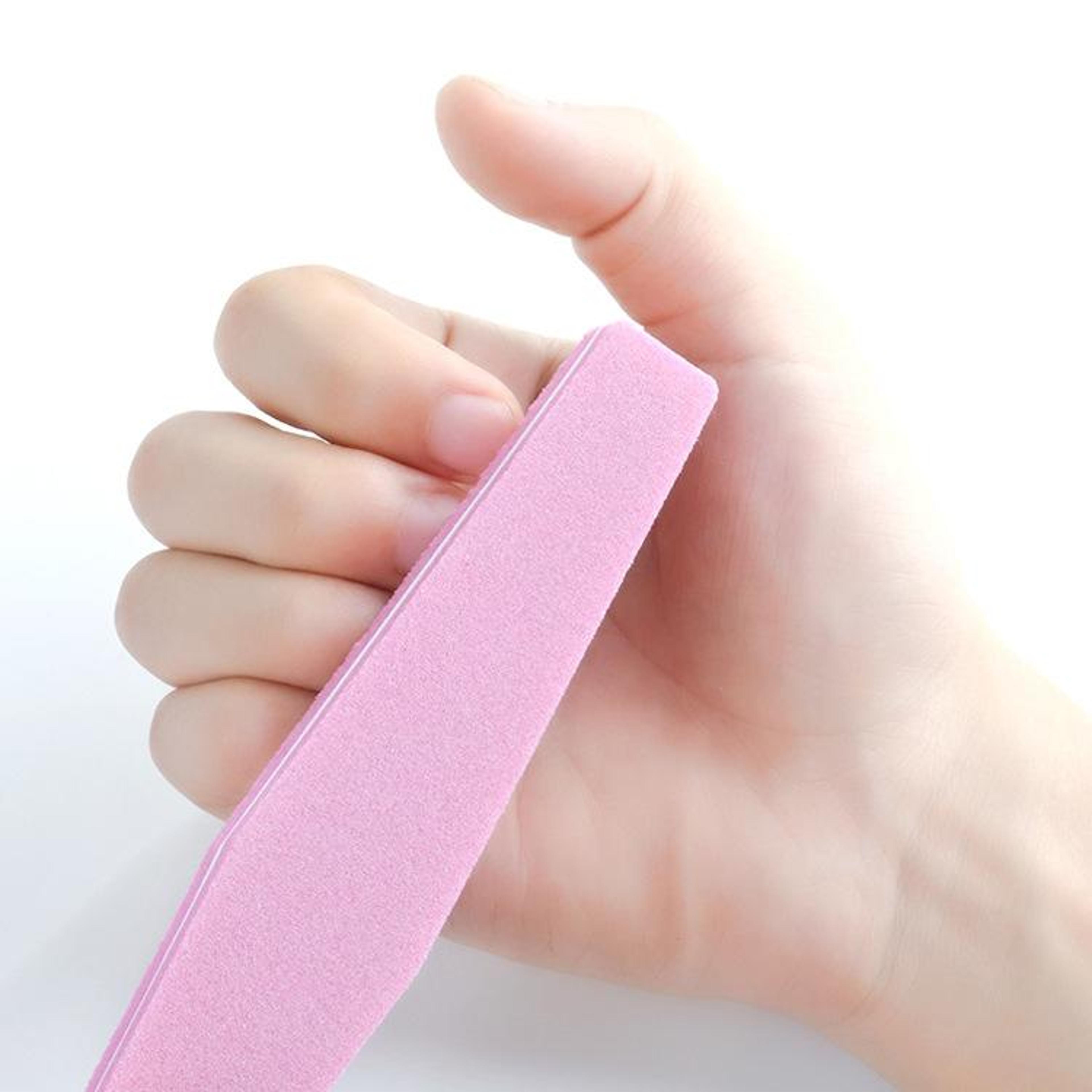 diamond shape nail buffer block set 20pcs washable sponge nail file 100/180 grit