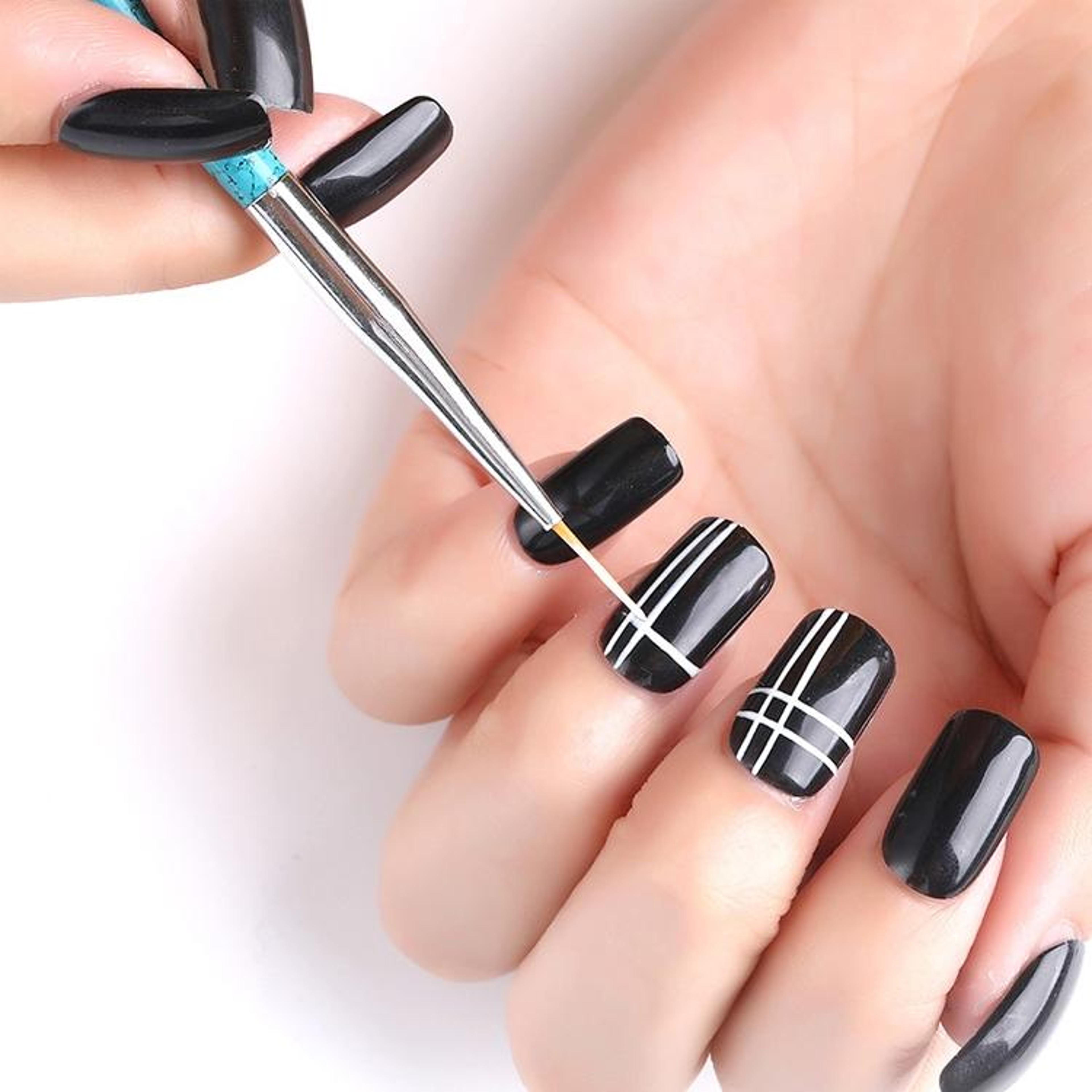 precision nail art dotting & drawing pen set 3pcs nail art brushes for diy designs