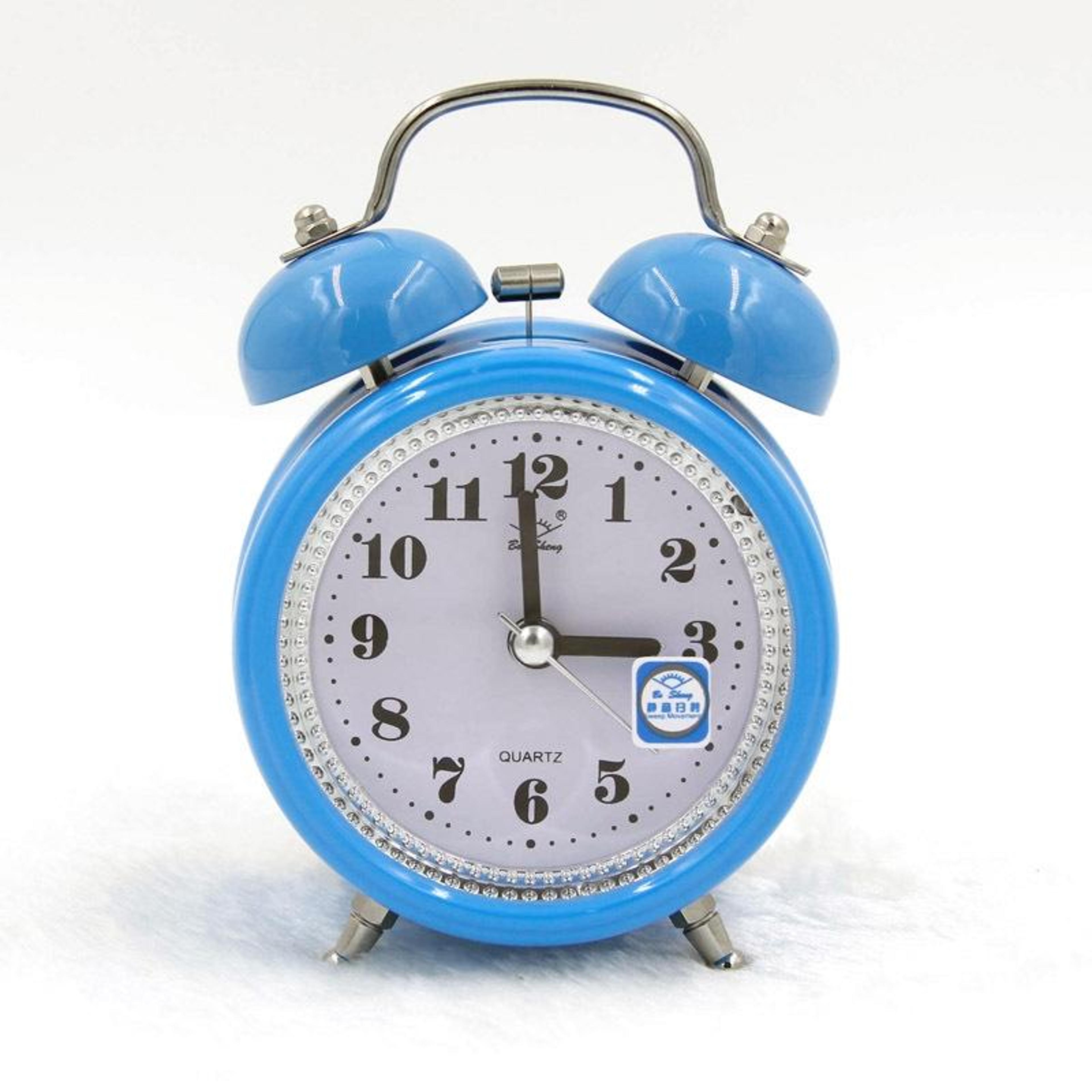 silent night light metal alarm clock for heavy sleepers and easy reading