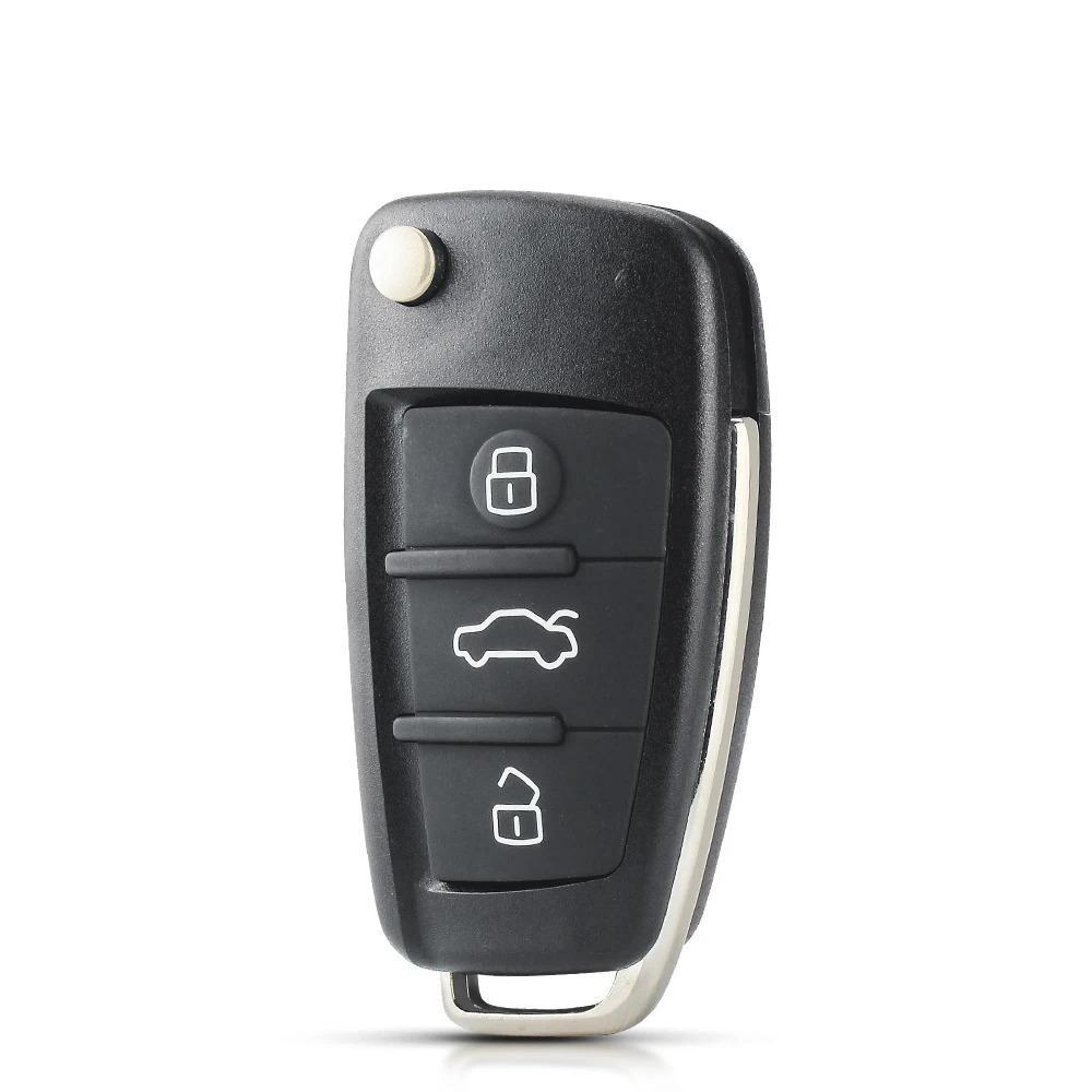 folding remote key fob case 3 button replacement shell for key protection