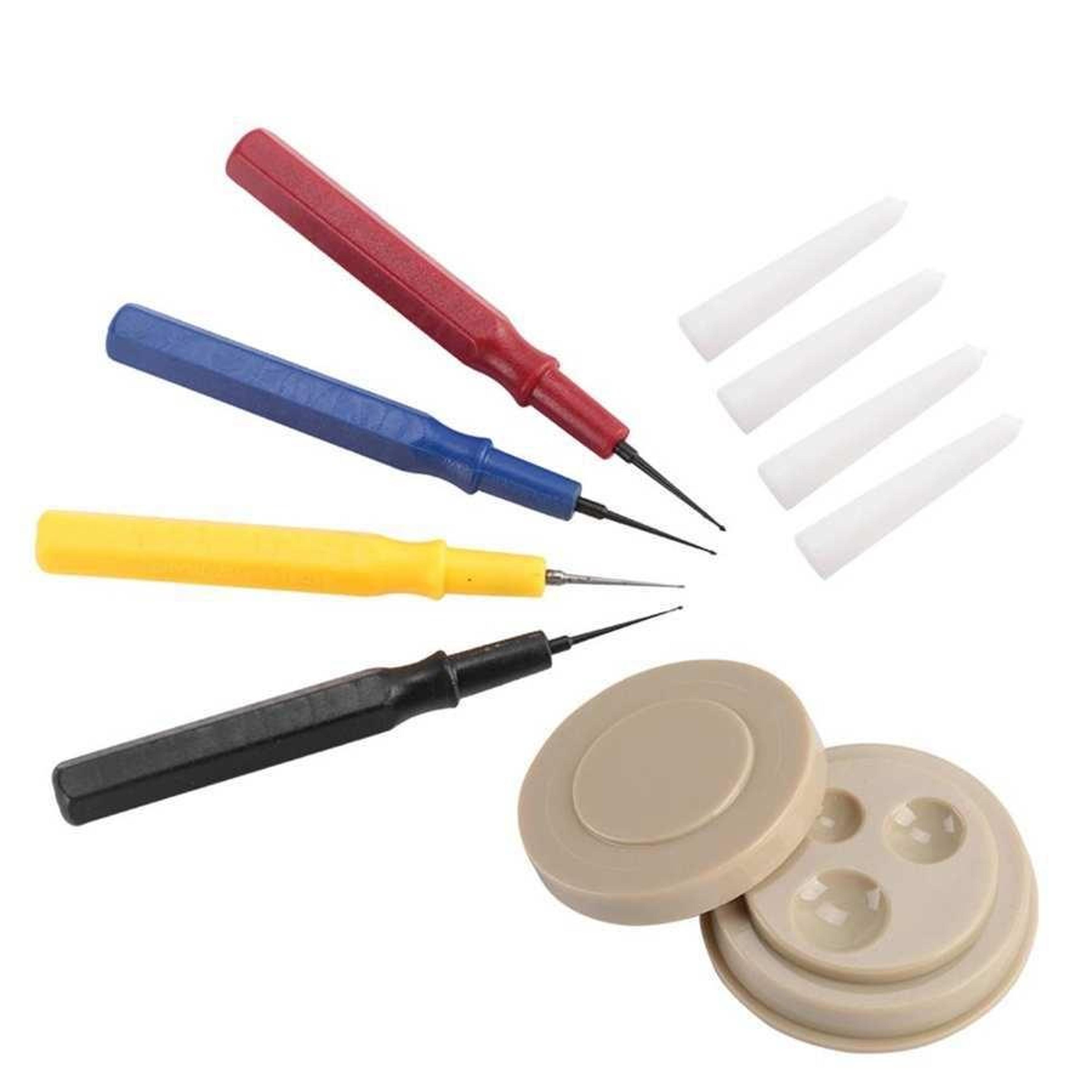 precision watch oiler set with 4 oil pens & multi groove oil dish