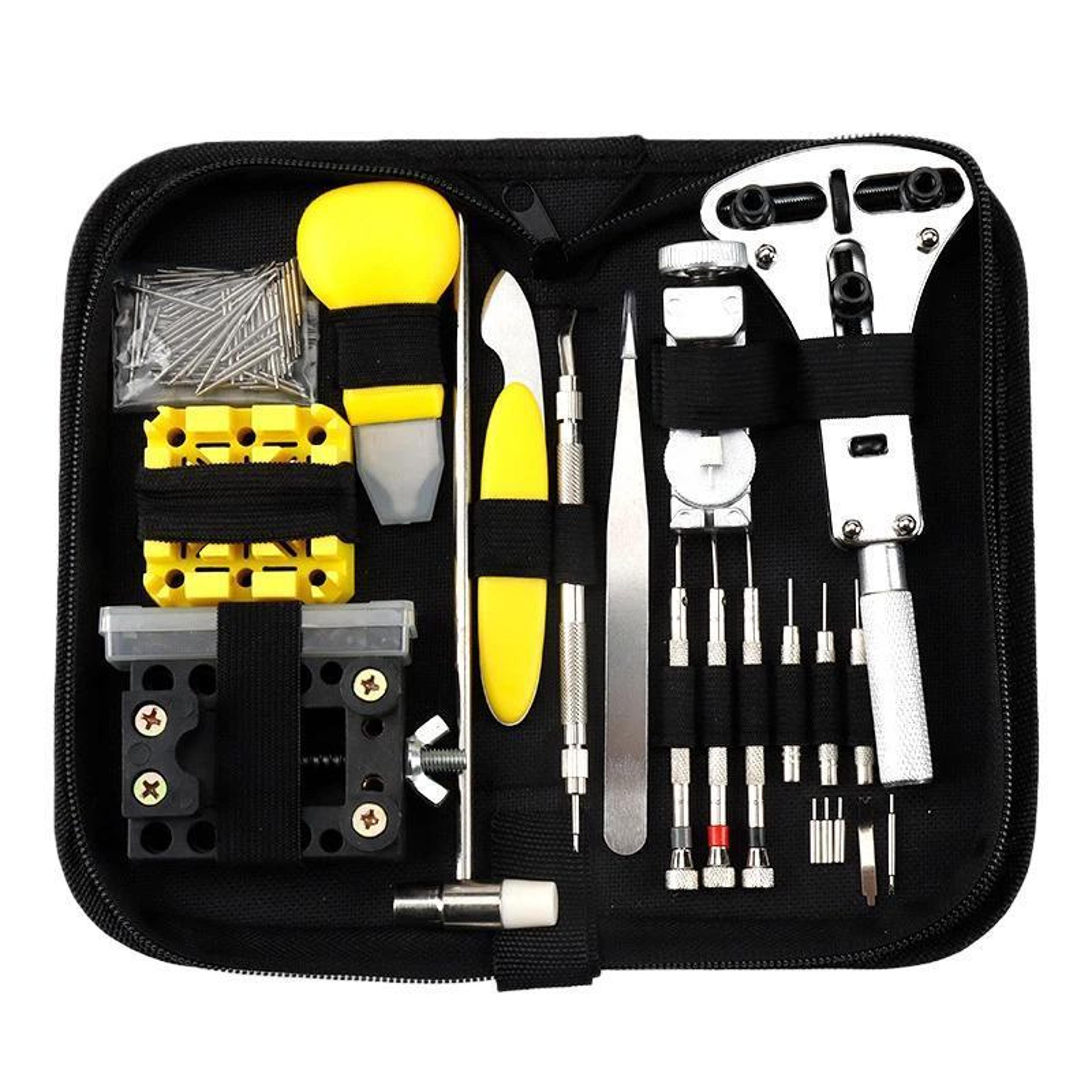 professional watch repair tool kit 146 in 1 complete watch battery & strap adjustment set