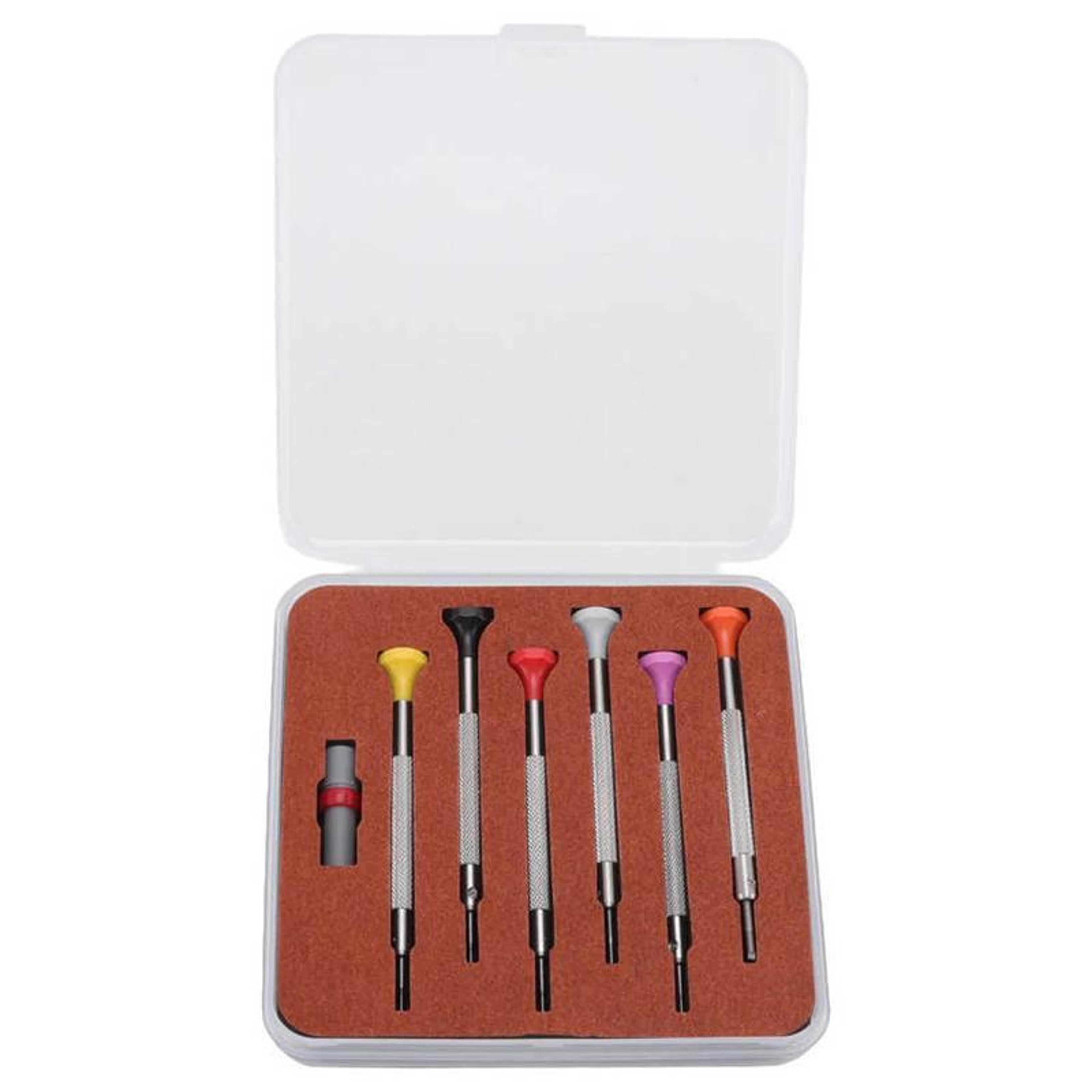 precision watch repair screwdriver set 6pcs 0.8-1.8mm flathead watch repair tools
