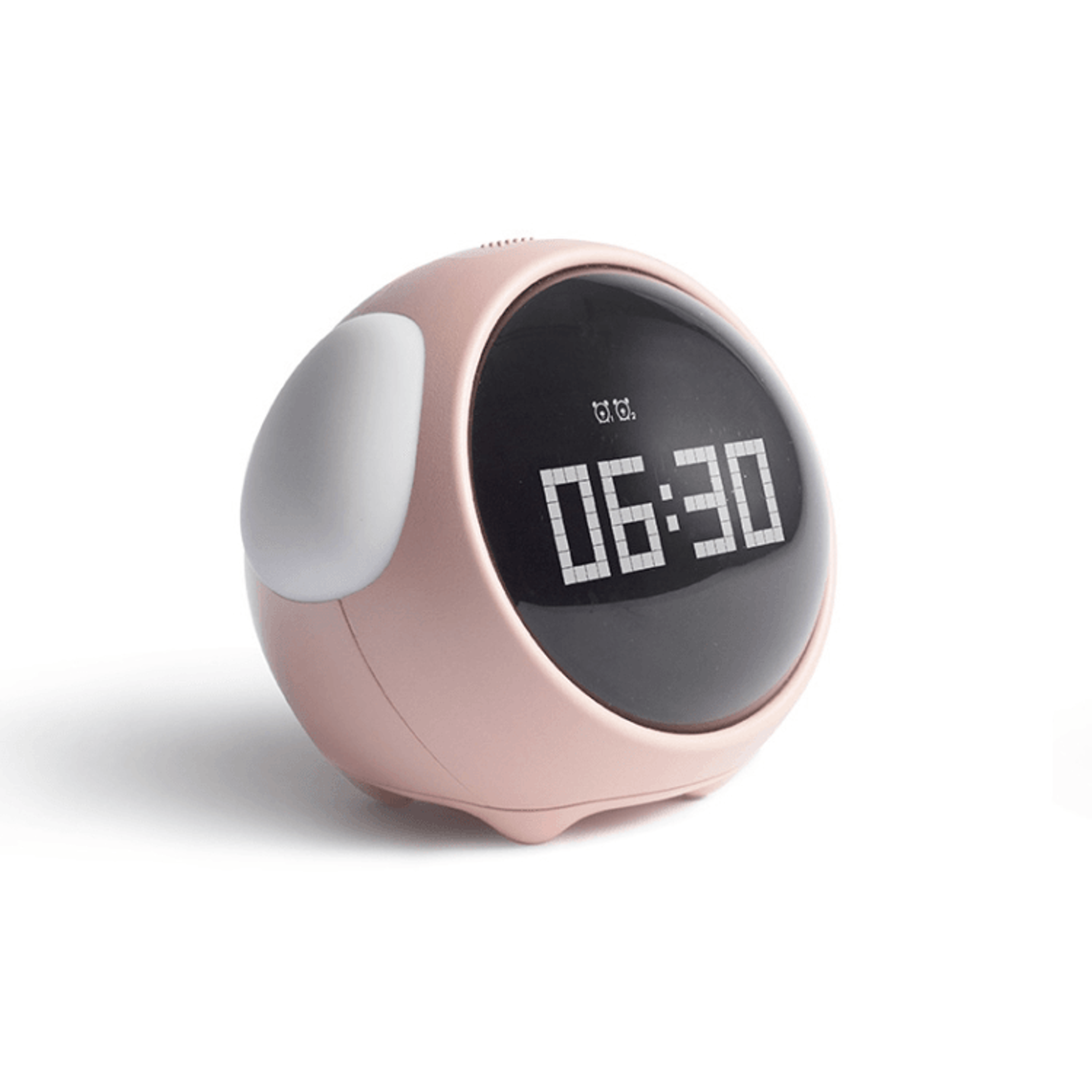 cute kids smart alarm clock with night light & dual alarms digital bedside clock