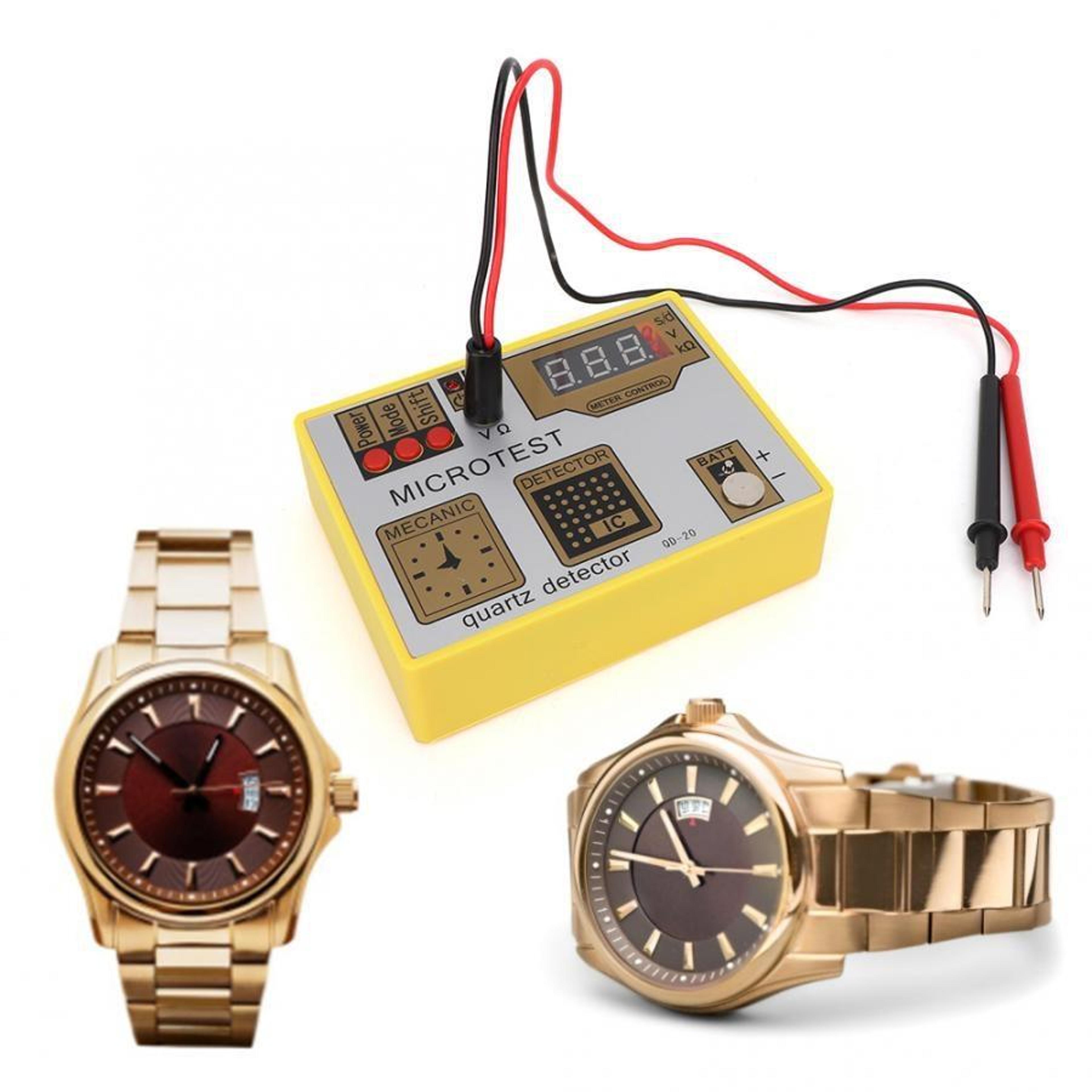 precision quartz watch movement & battery tester with daily error measurement