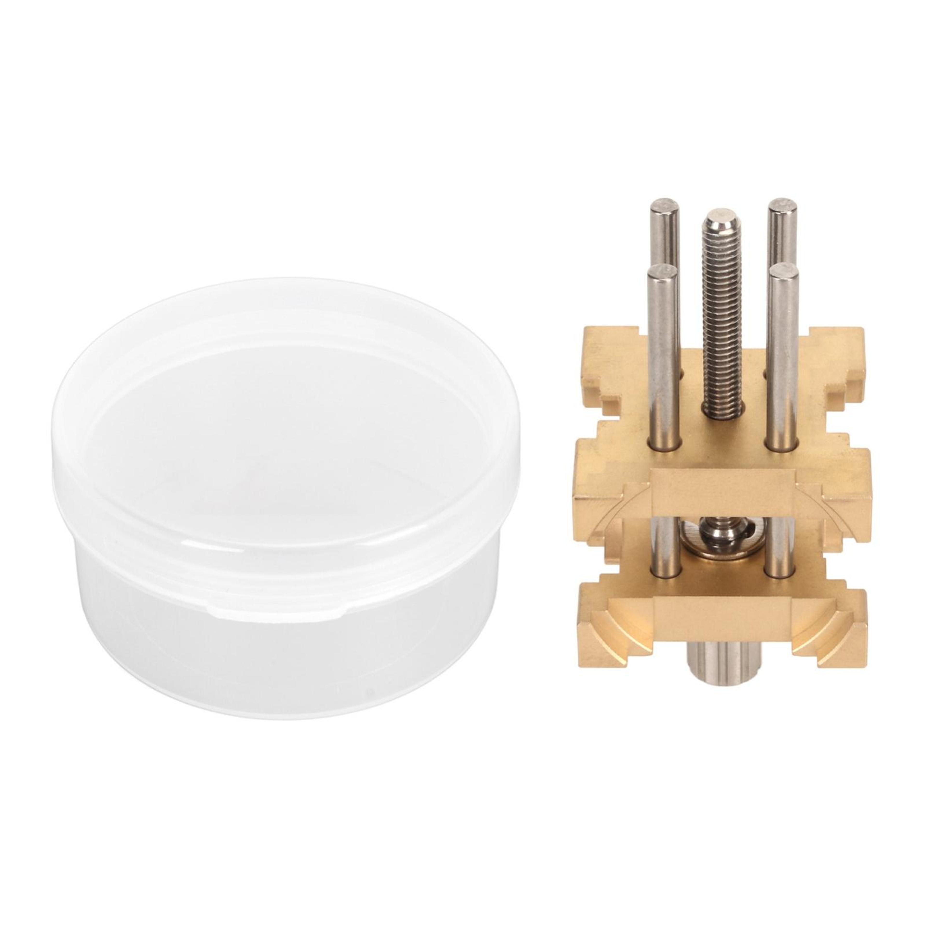 precision brass watch movement holder for safe watch repair & battery replacement