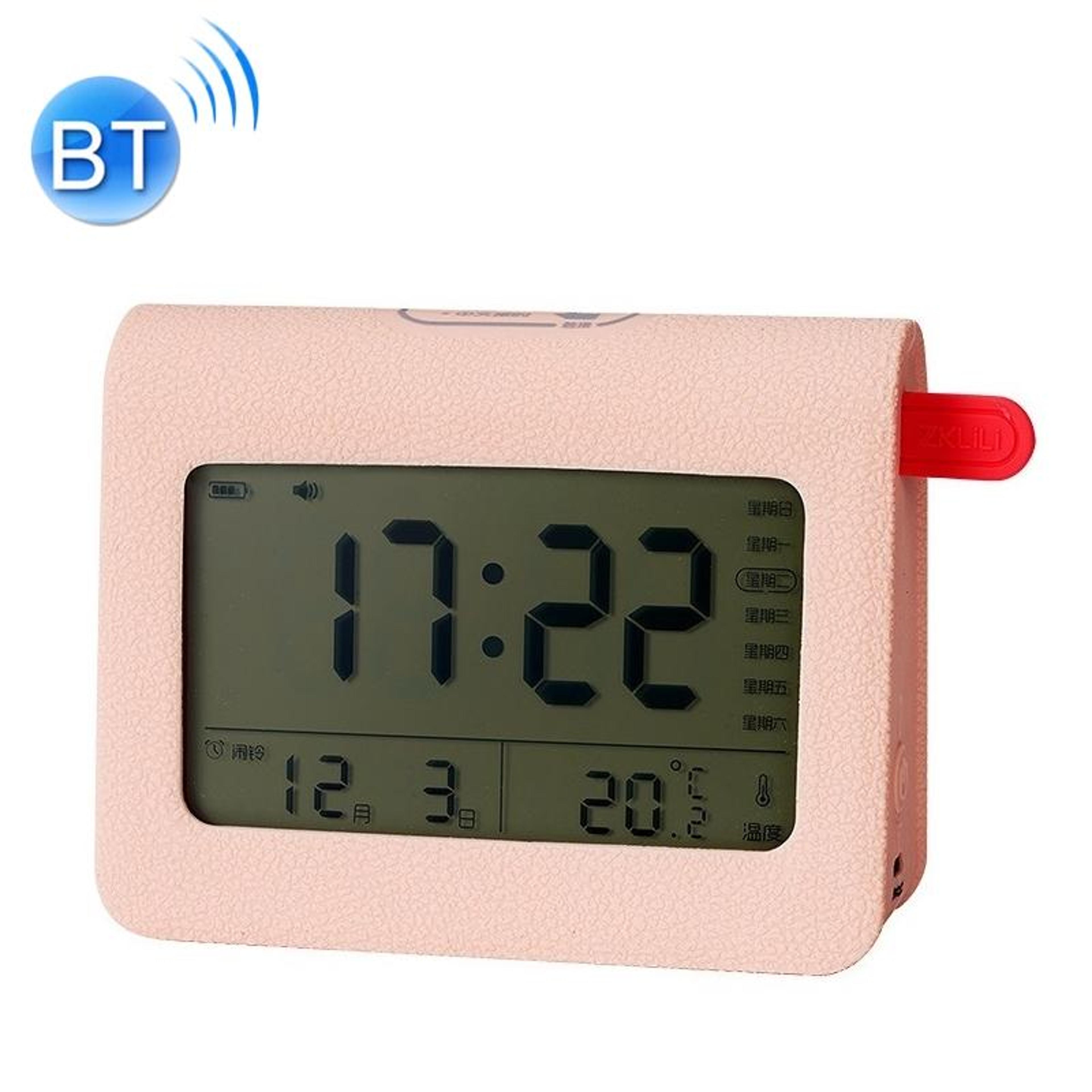 smart bluetooth alarm clock with night light & auto time sync