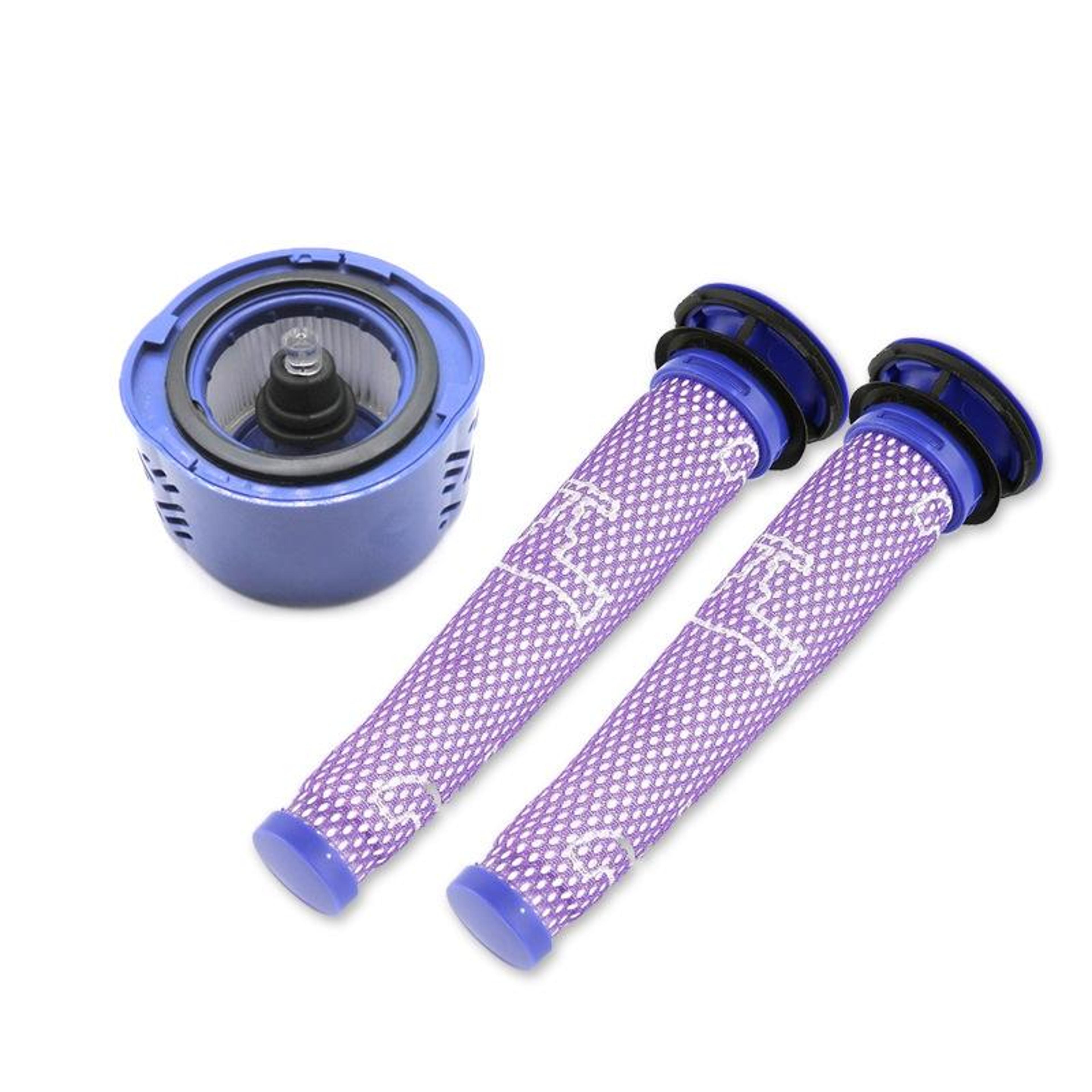 3 in 1 dyson v6 filter replacement hepa front & rear vacuum filter accessory set