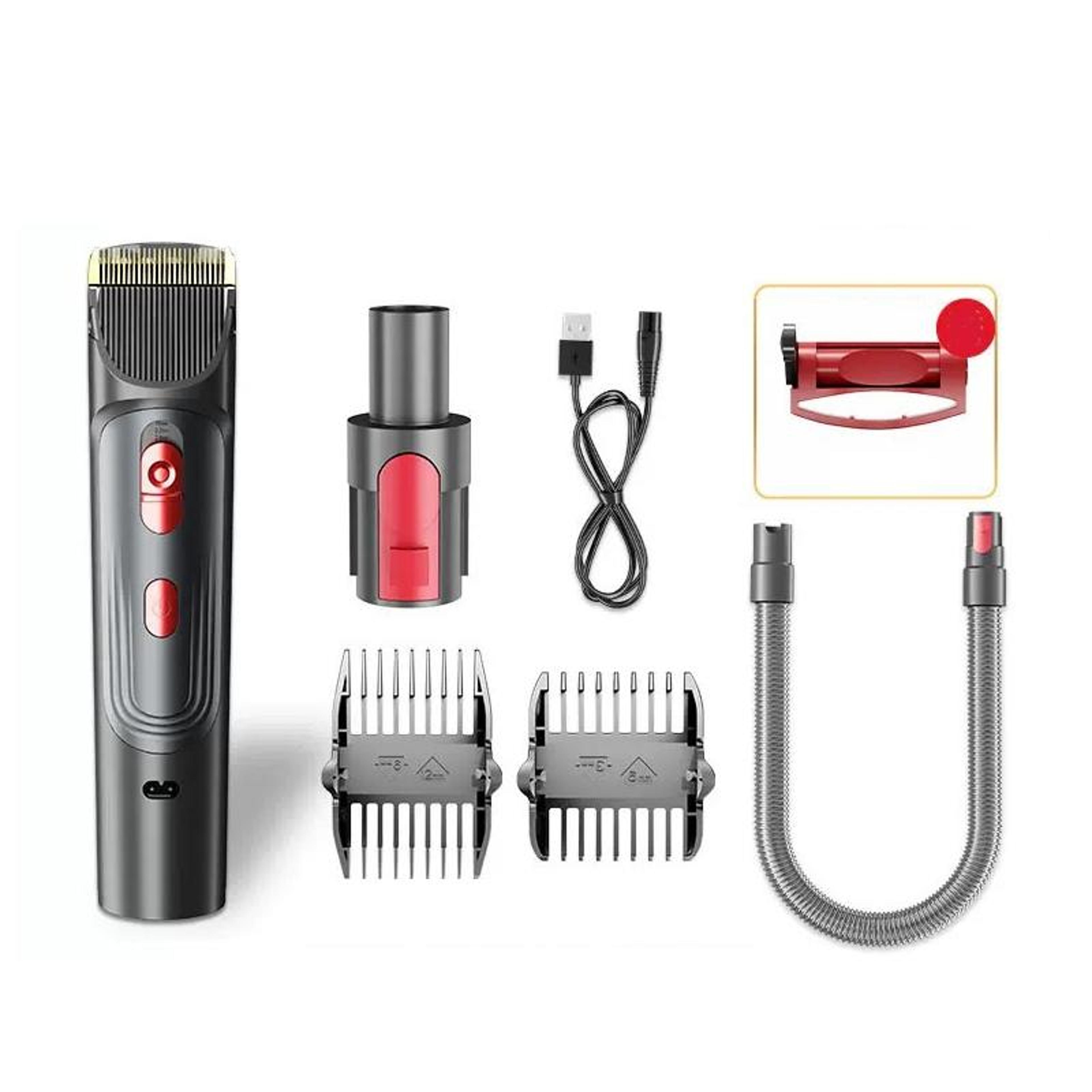 pet grooming vacuum attachment kit for dyson v7 v8 v10 v11 v15 with hair trimmer & hose