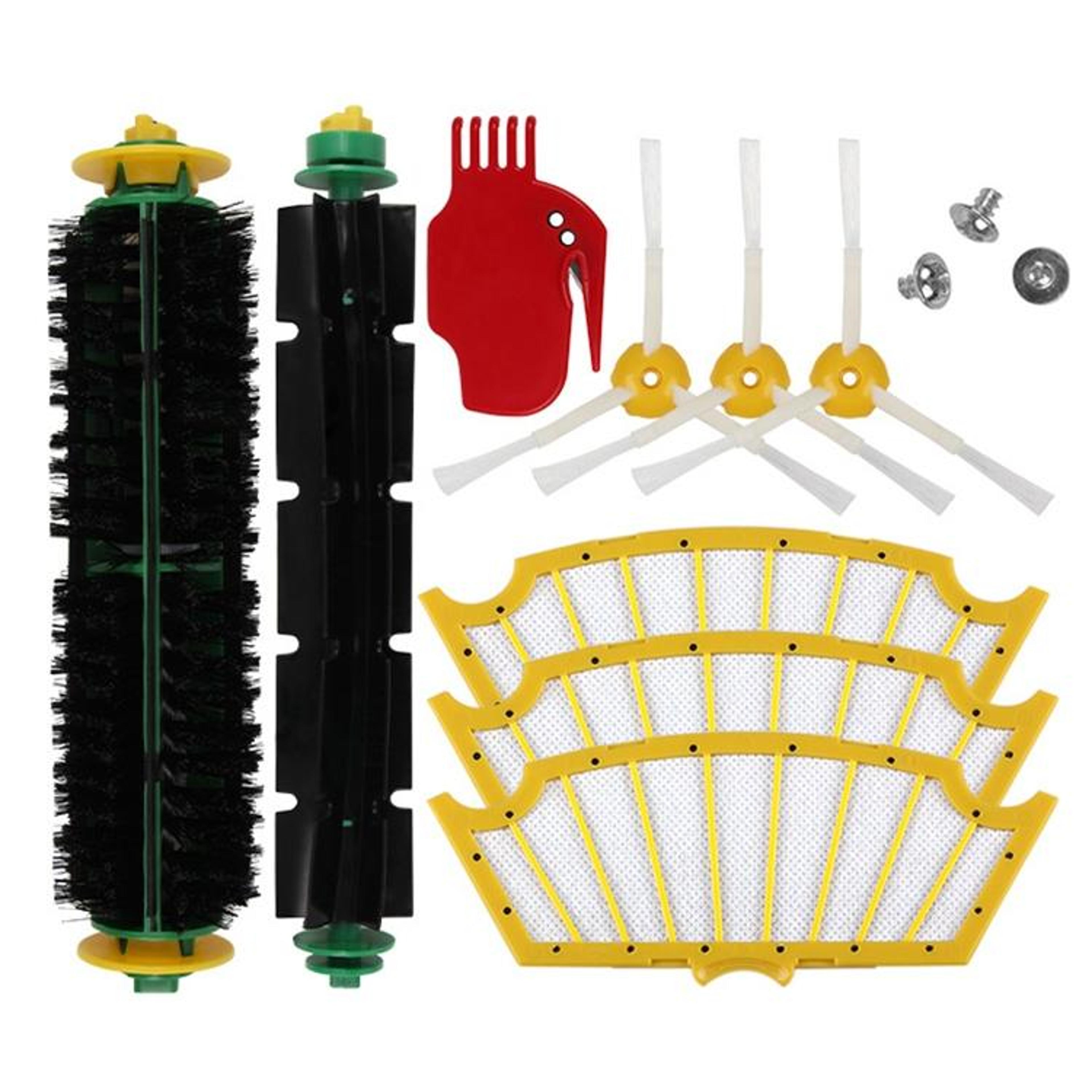 irobot 500 series replacement kit with roller brush side brushes and filters