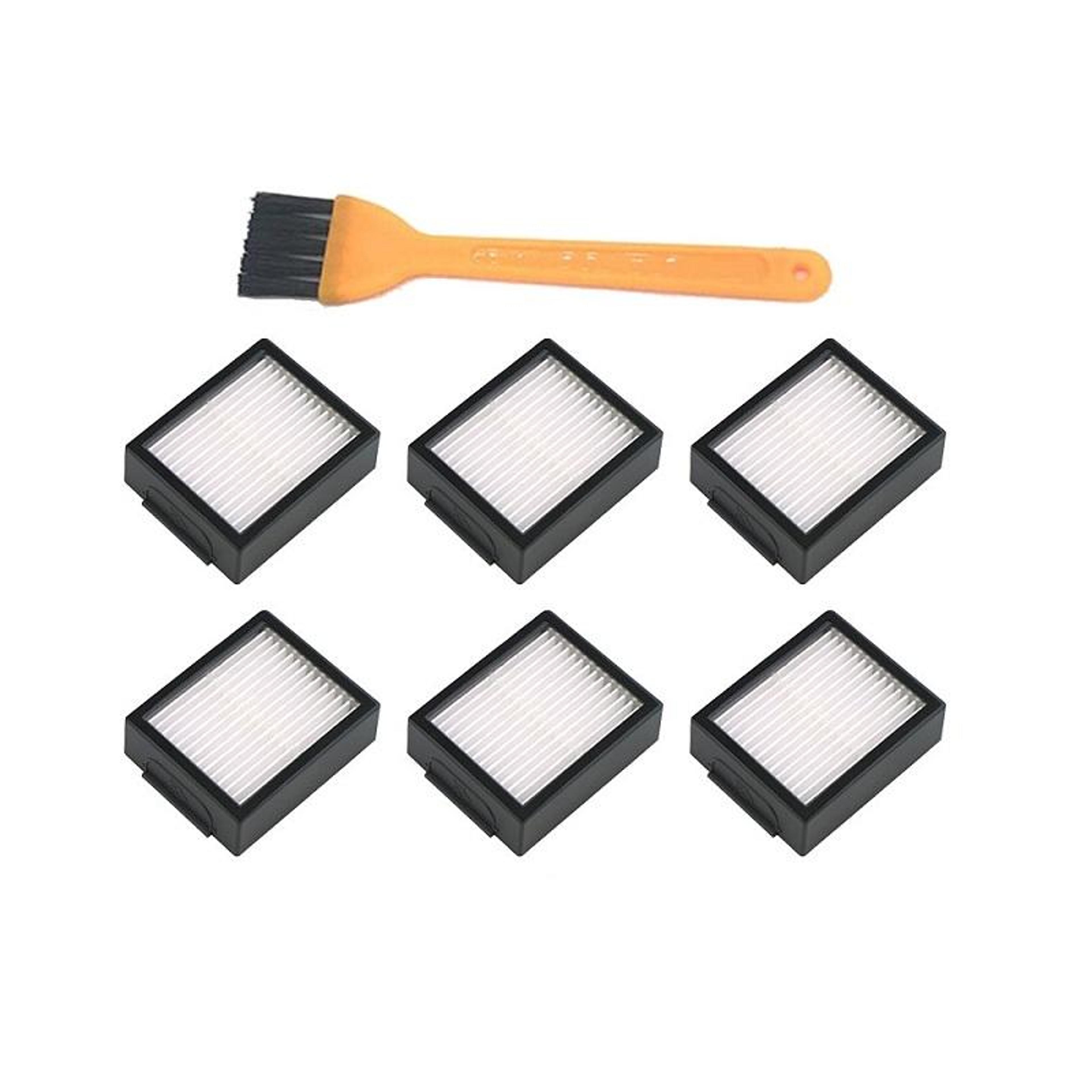 irobot roomba replacement filter kit with 6 hepa filters and cleaning brush for i7 i7 plus e5 e6