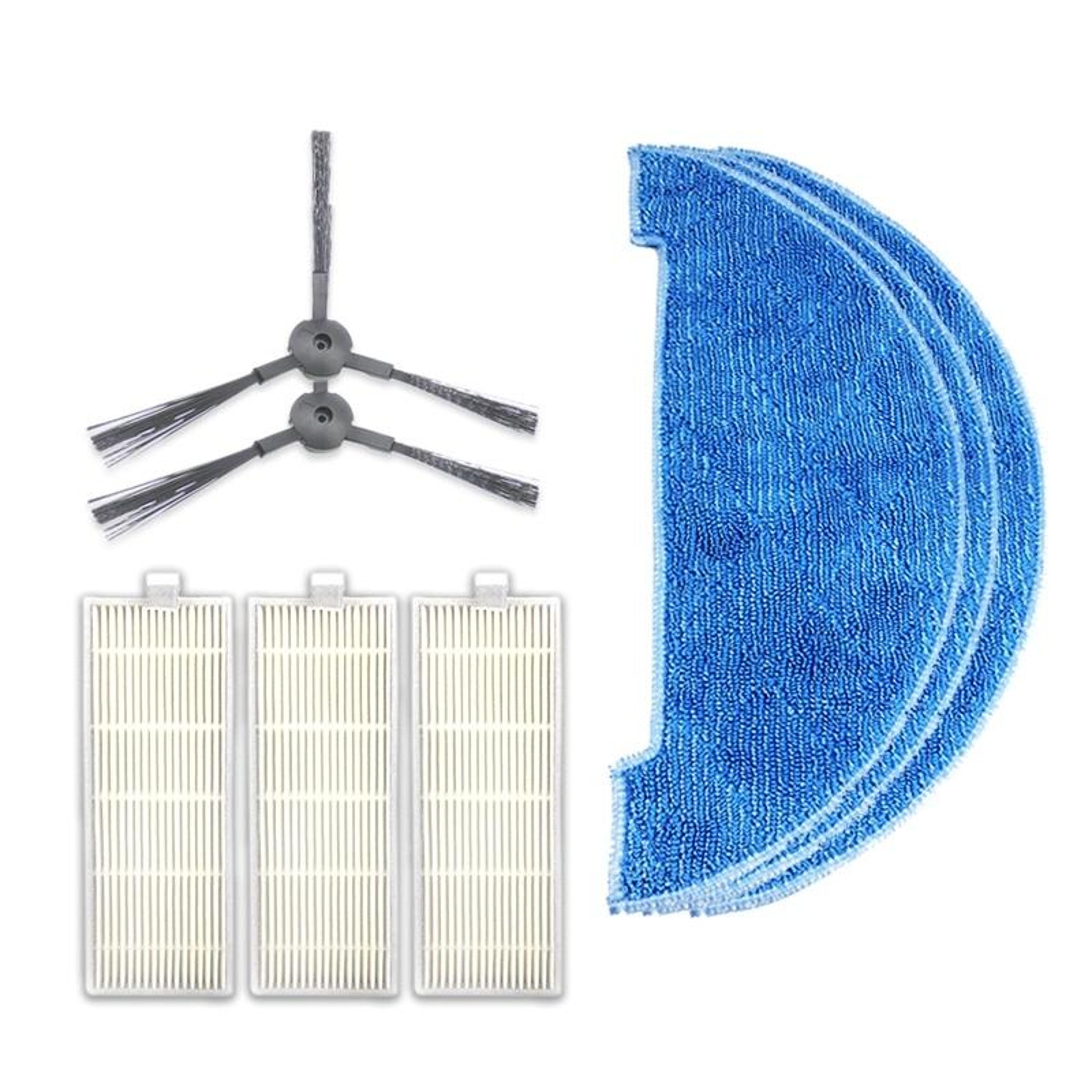ilife a4 t4 vacuum replacement kit with robot vacuum filters side brushes and mop pads