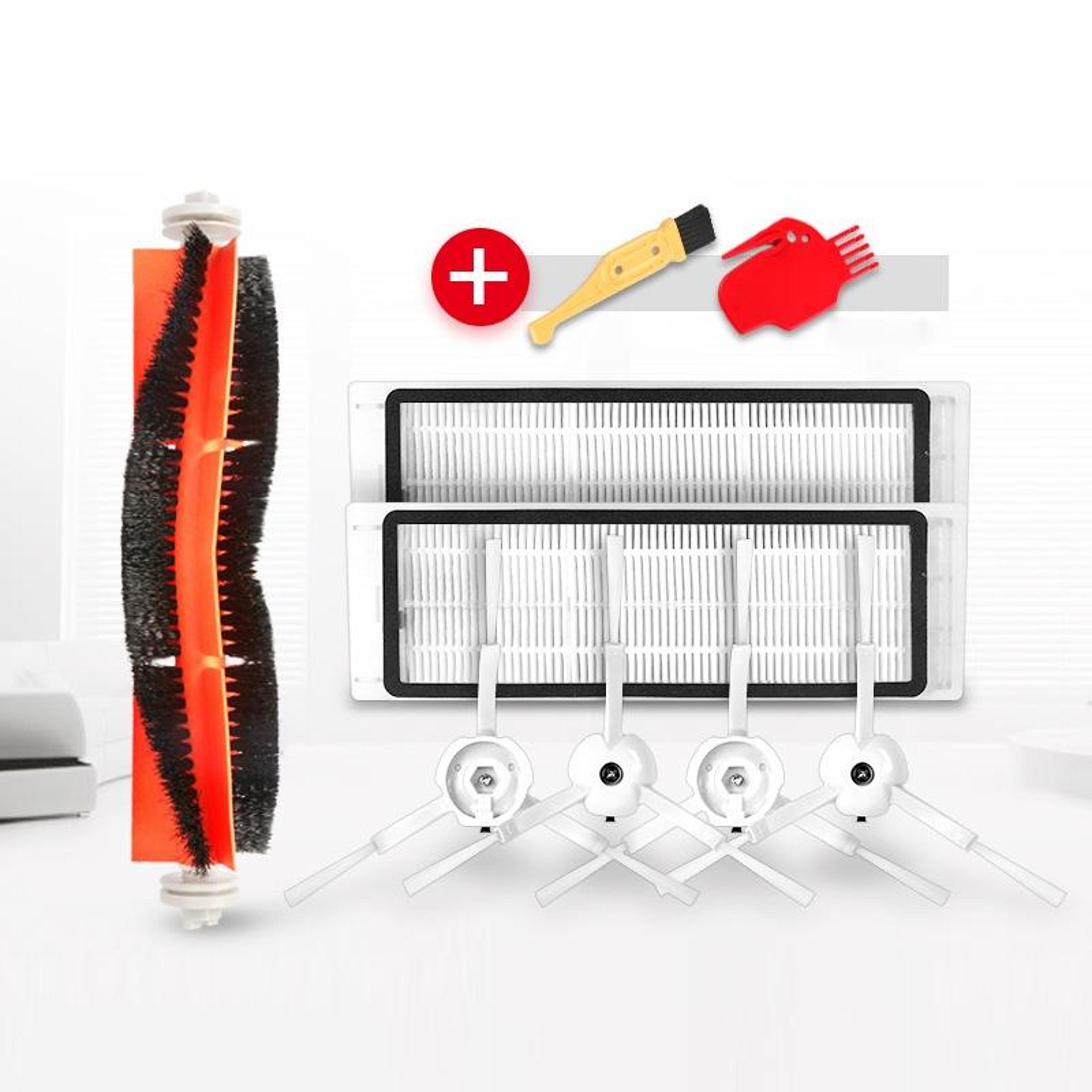 mijia robot vacuum replacement brush kit with hepa filter and roller brush set