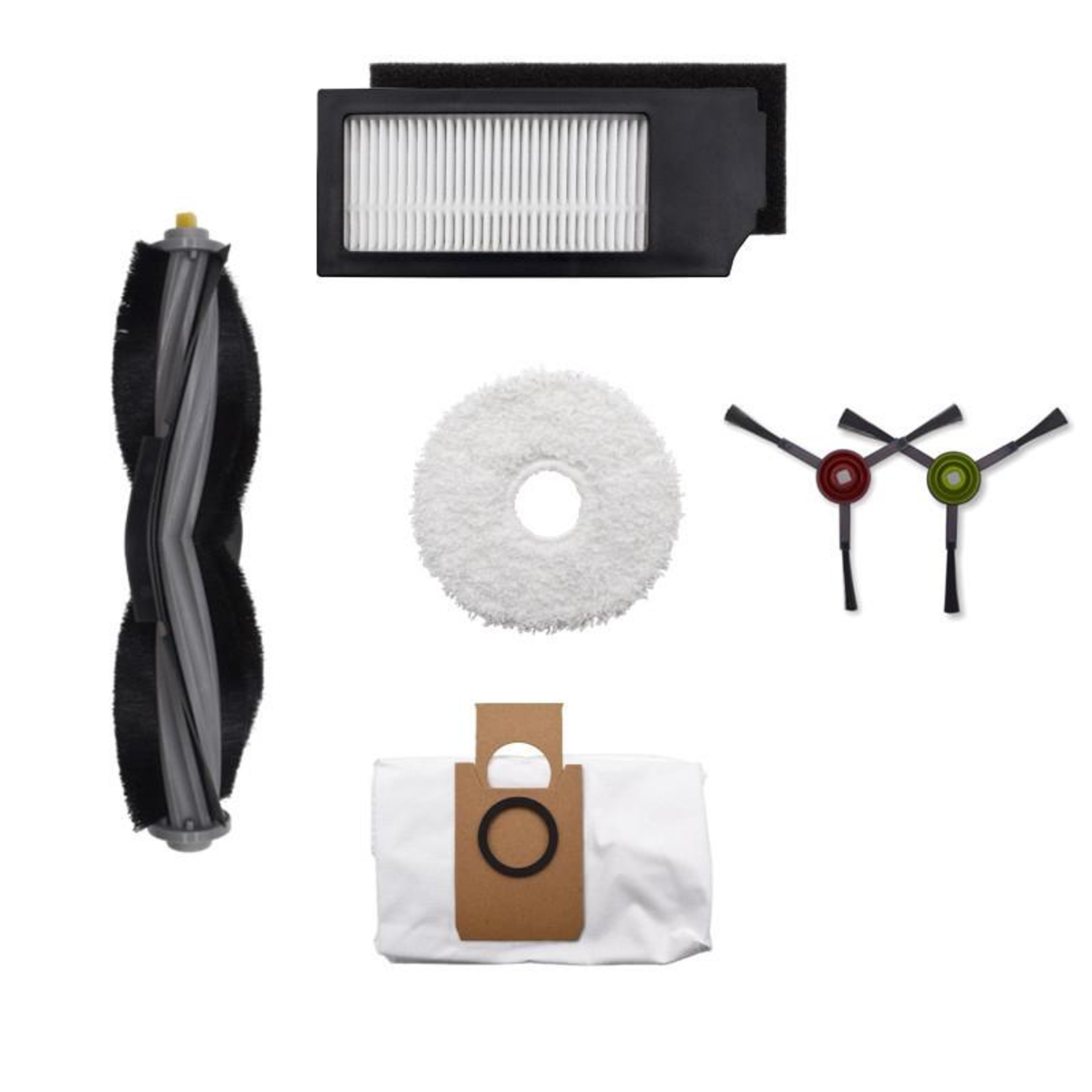 ecovacs x1 replacement kit robot vacuum replacement parts with main brush filter mop dust bag and side brushes