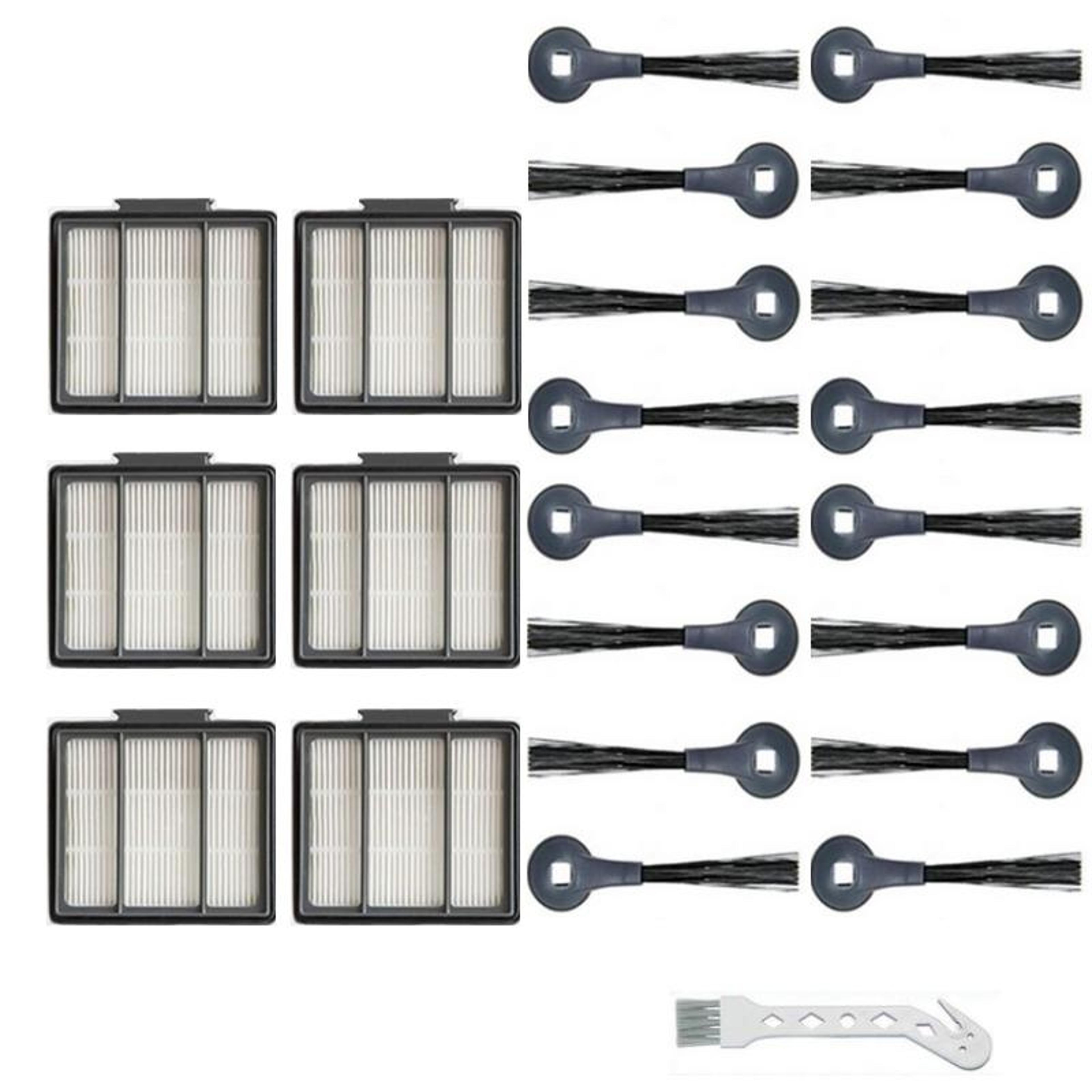 19 piece shark iq replacement parts kit robot vacuum accessories with filters and brushes