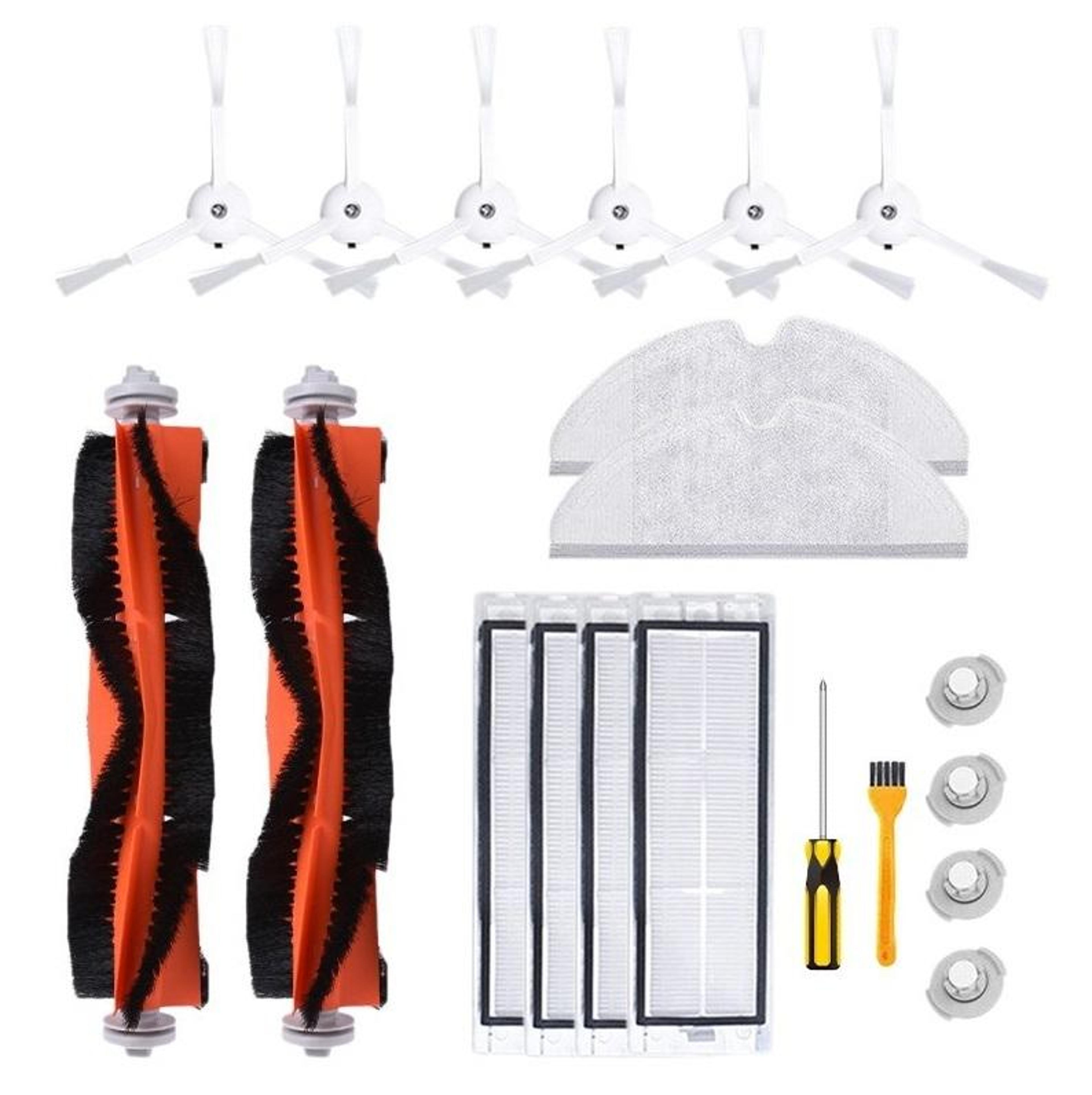 20 piece robot vacuum replacement kit for mijia vacuum accessories with hepa filters brushes and mop
