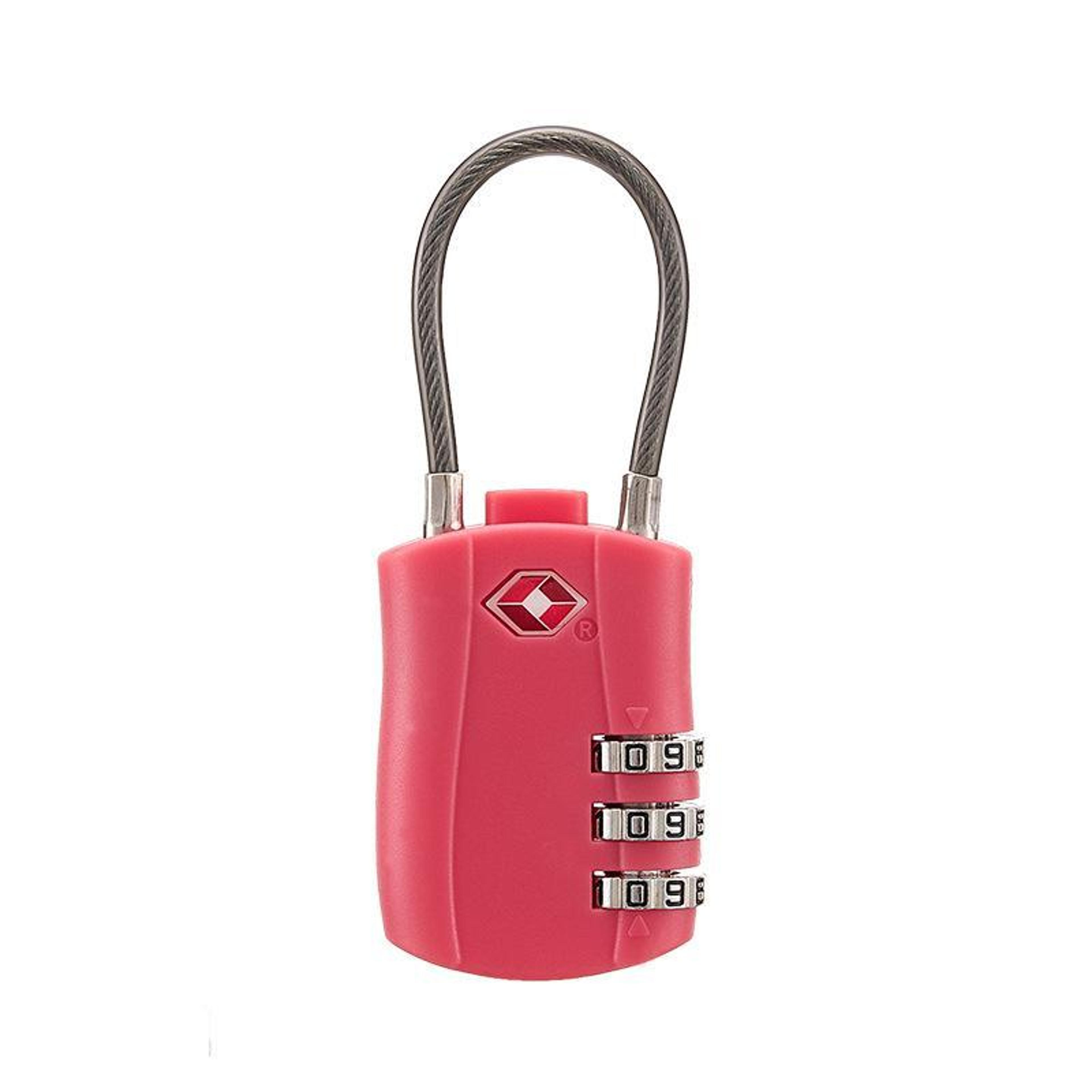 tsa approved luggage lock 3 digit combination travel lock with steel cable for suitcases and bags