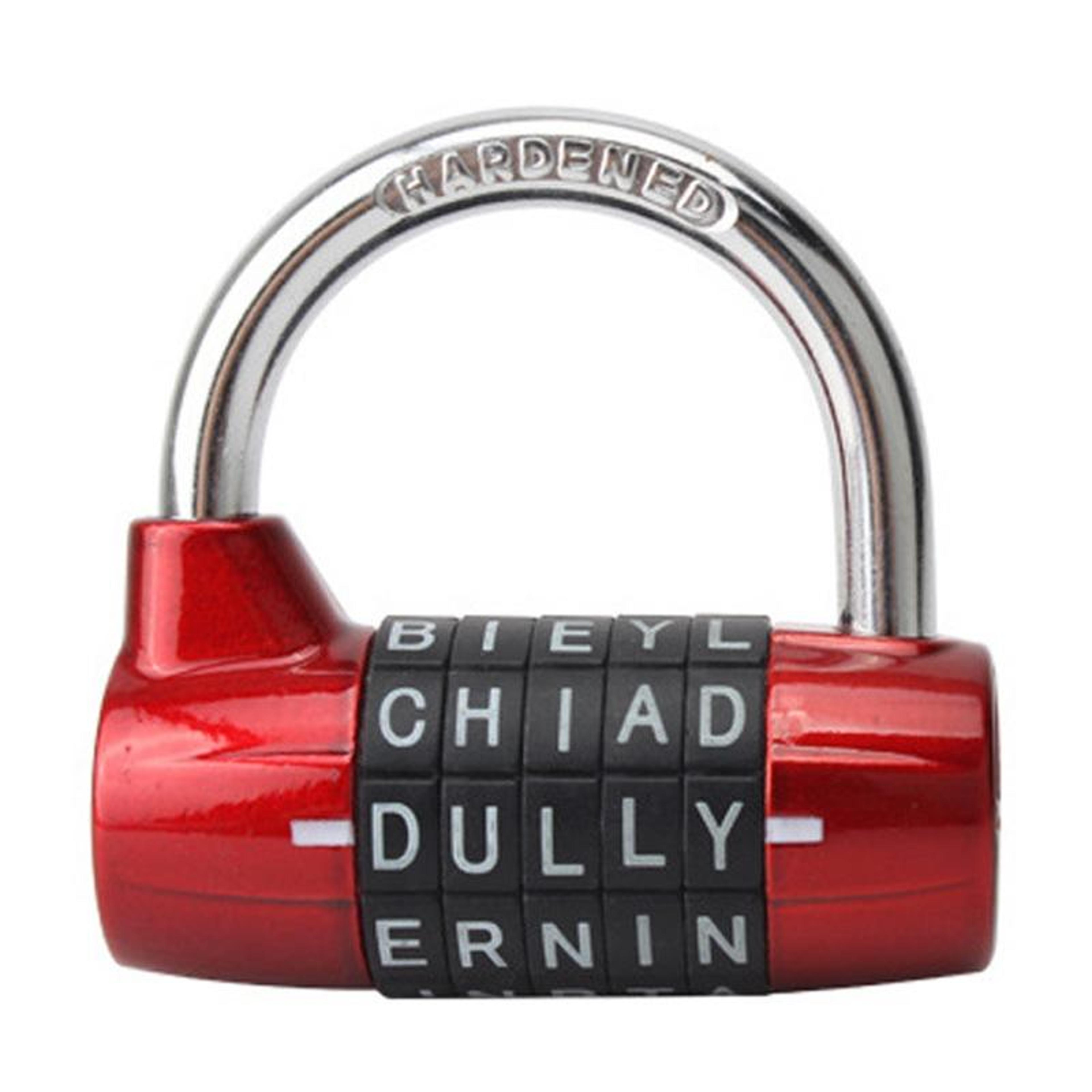 secureguard alphabet combination lock 5 letter combination padlock for lockers cabinets and closet doors