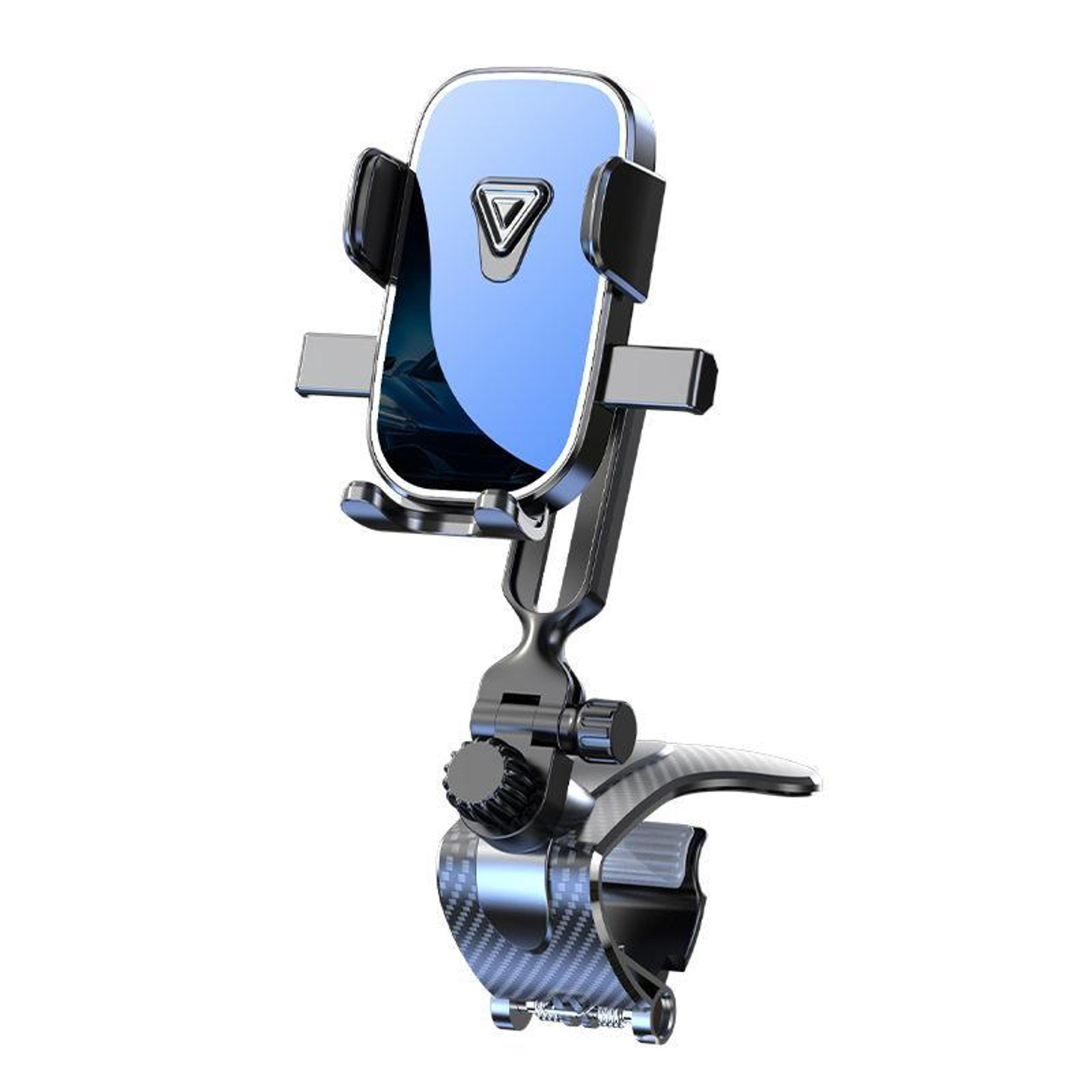 360° dashboard car phone holder secure crocodile clip mount
