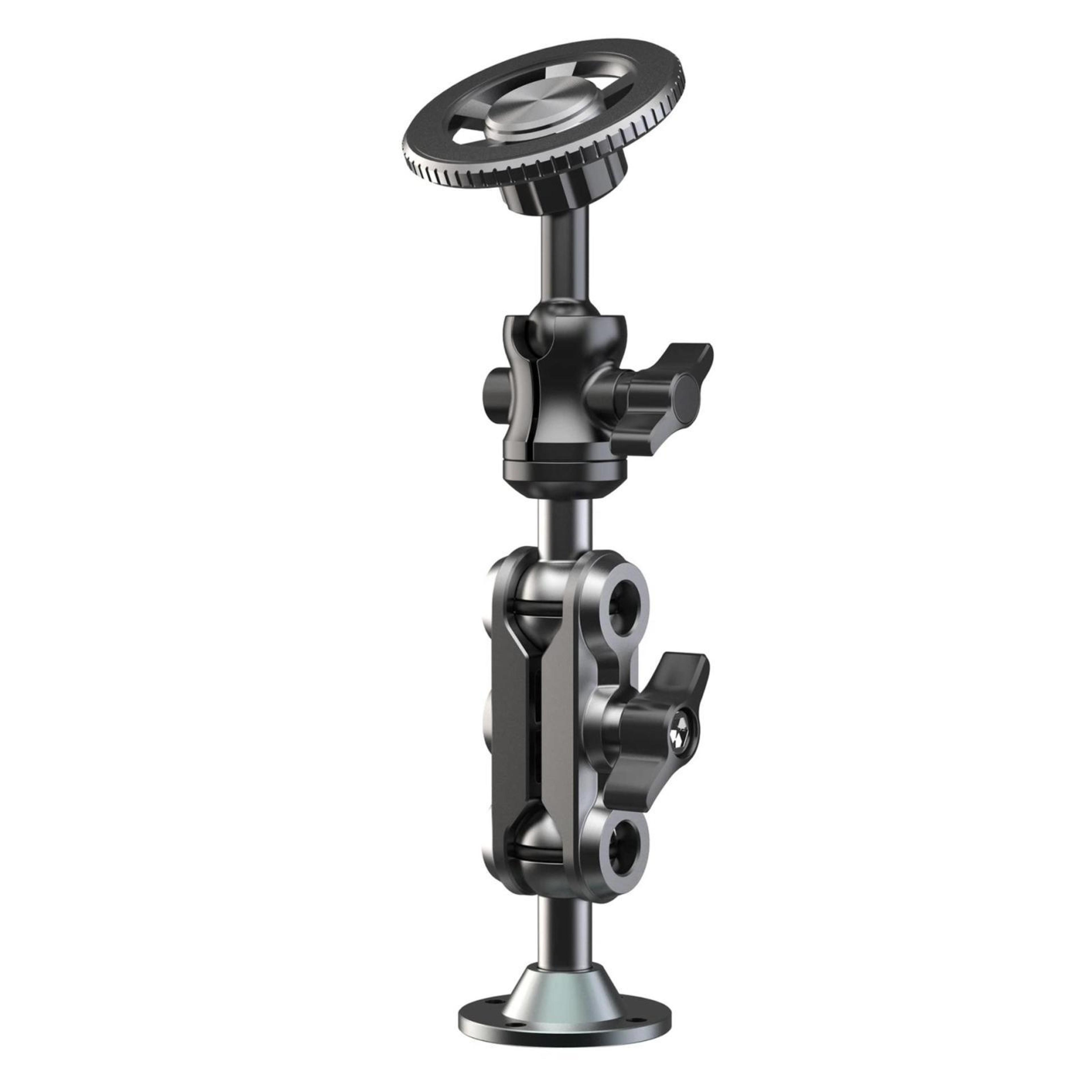magnetic car phone holder metal dashboard mount with adjustable telescopic arm