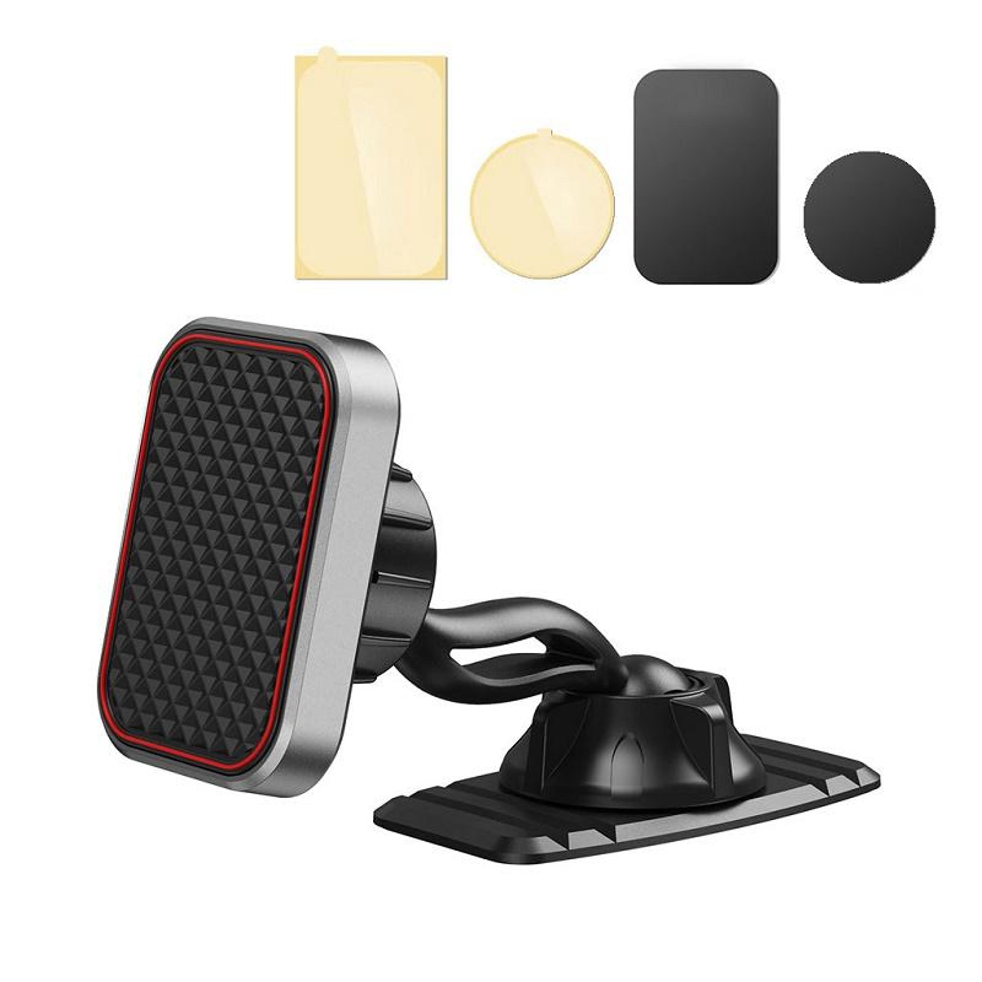 360 rotating magnetic car phone mount dashboard navigation holder with dual head design