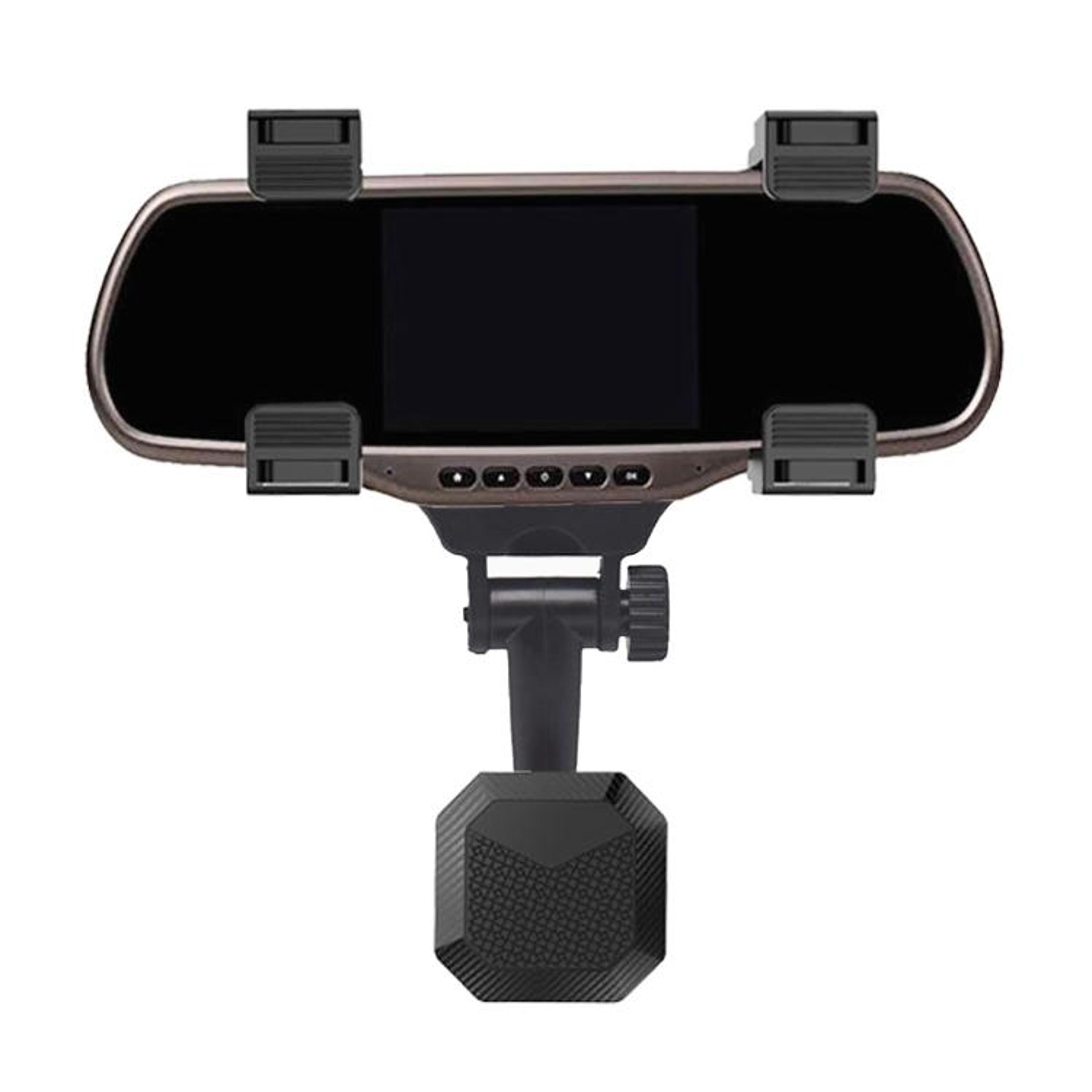 carbon fiber magnetic car phone holder rearview mirror mount with adjustable navigation stand
