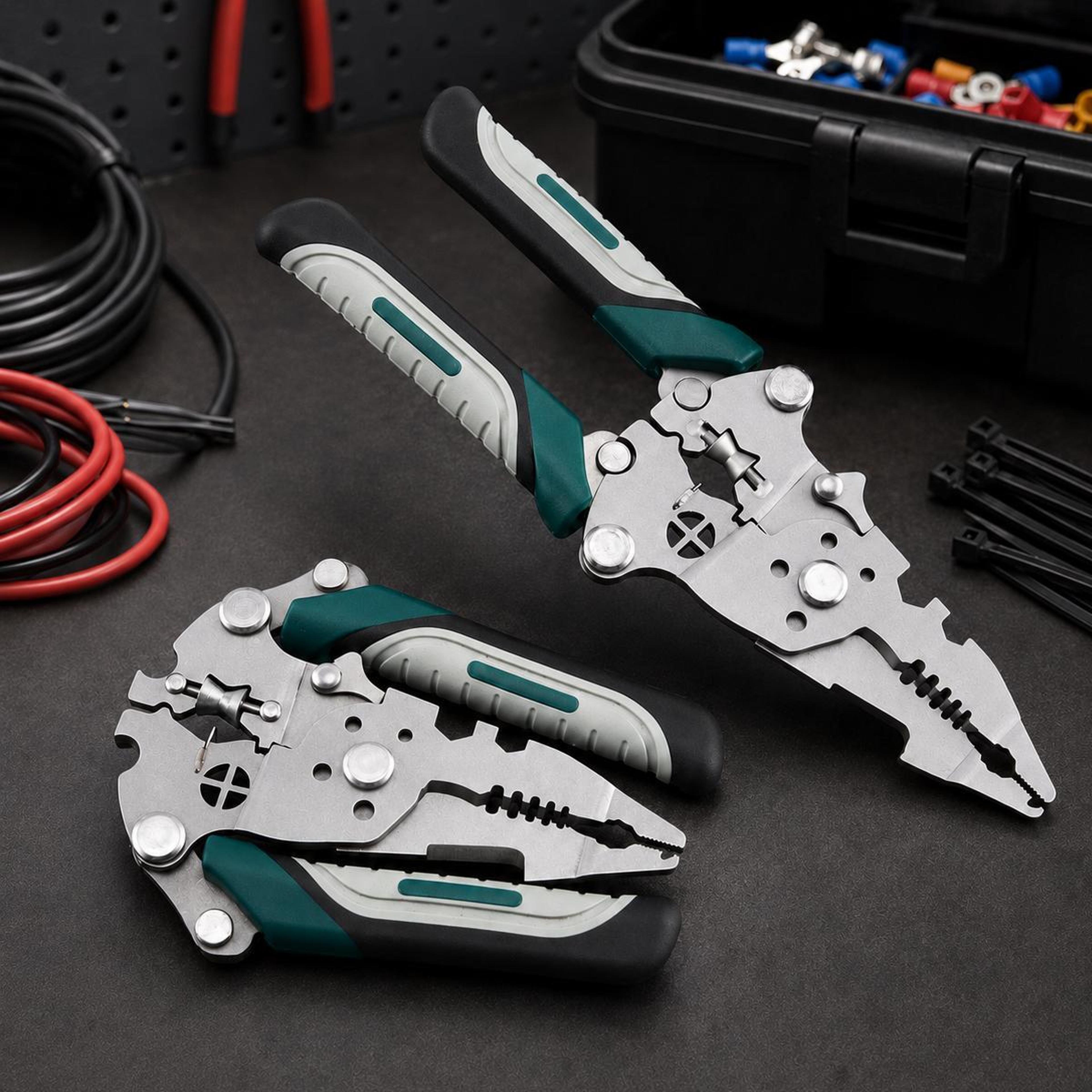 multifunction wire stripping pliers foldable stainless steel cable stripping tool for electricians