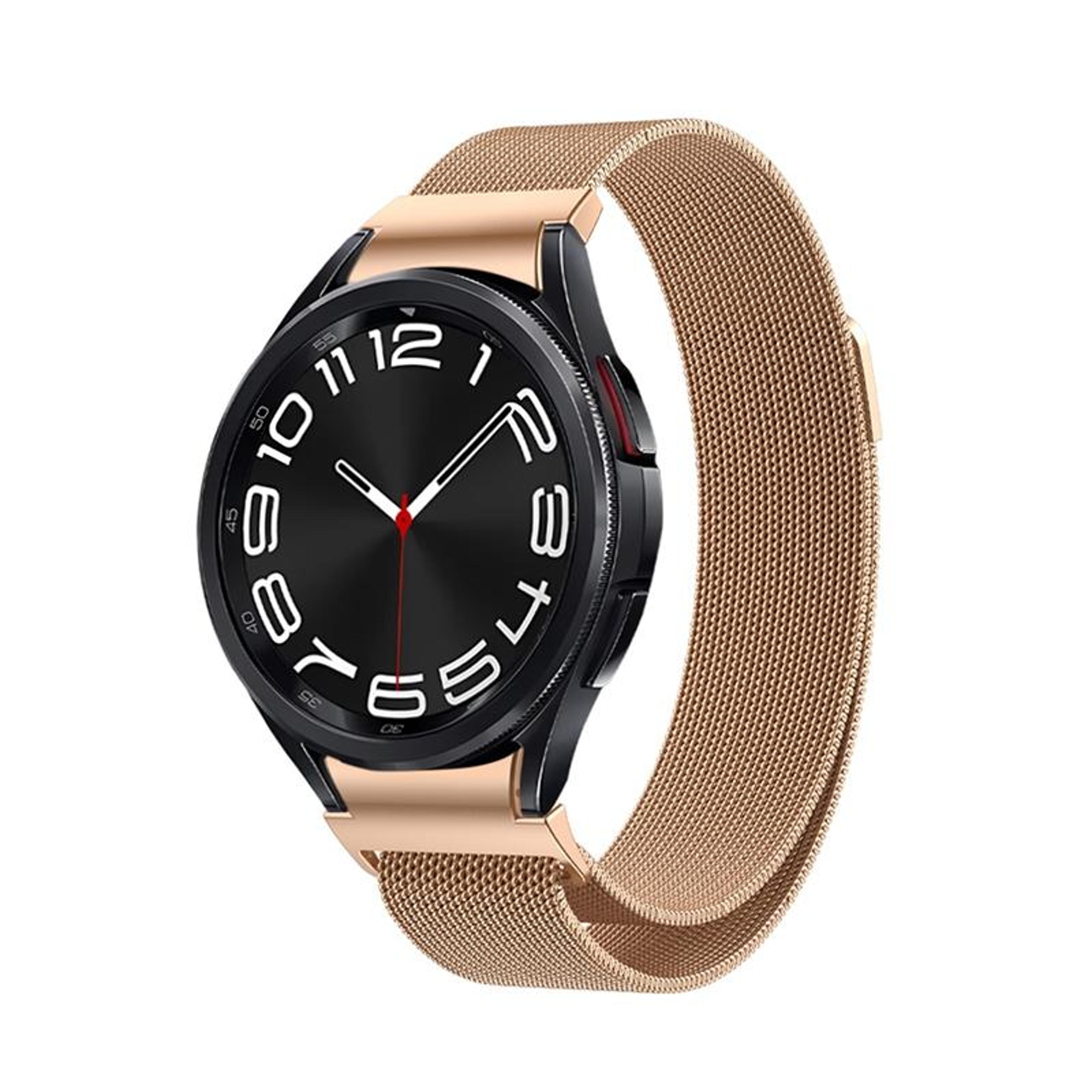 samsung galaxy watch 6 milanese watch band magnetic stainless steel metal watch strap replacement