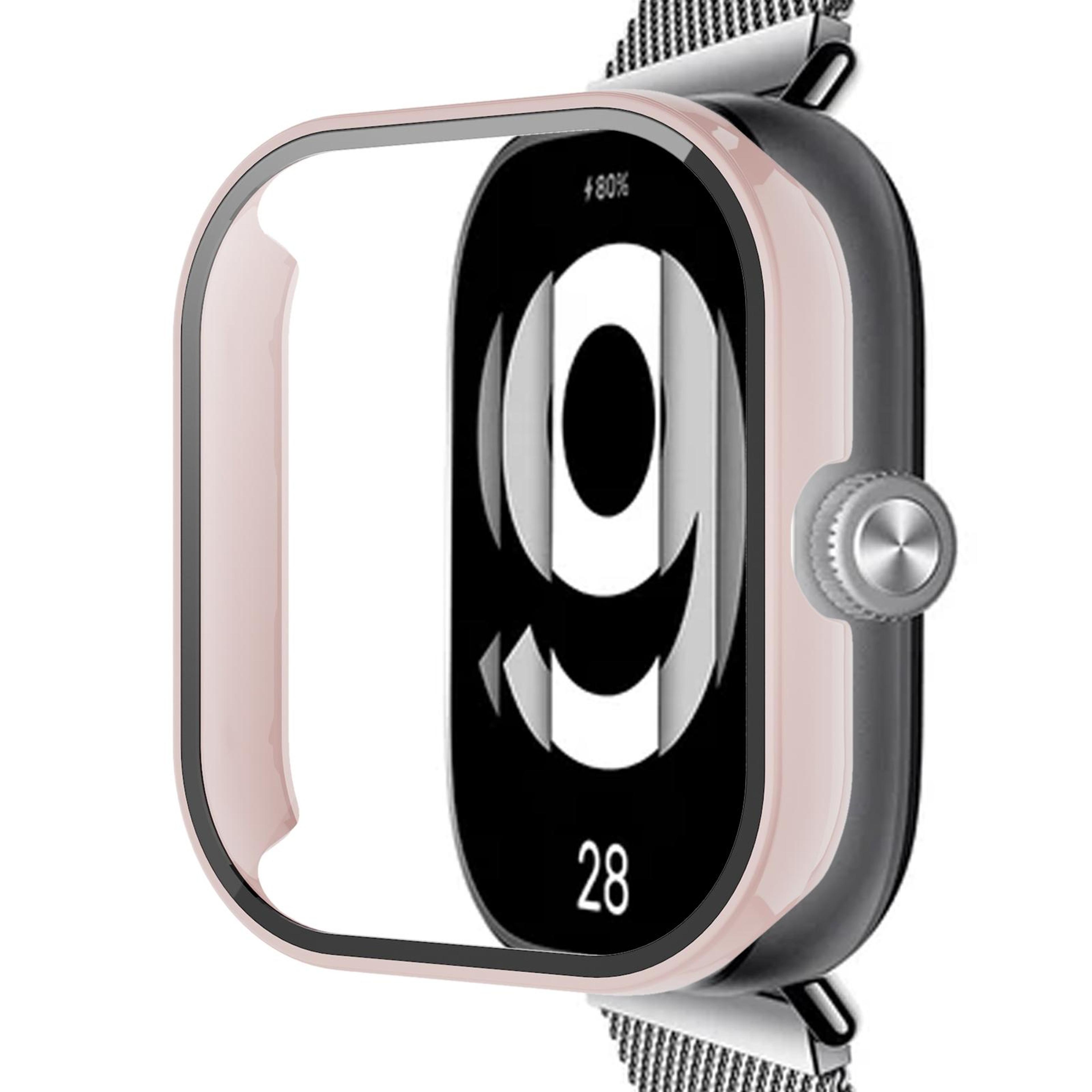 redmi watch 4 protective case with tempered glass screen protector full coverage pc cover