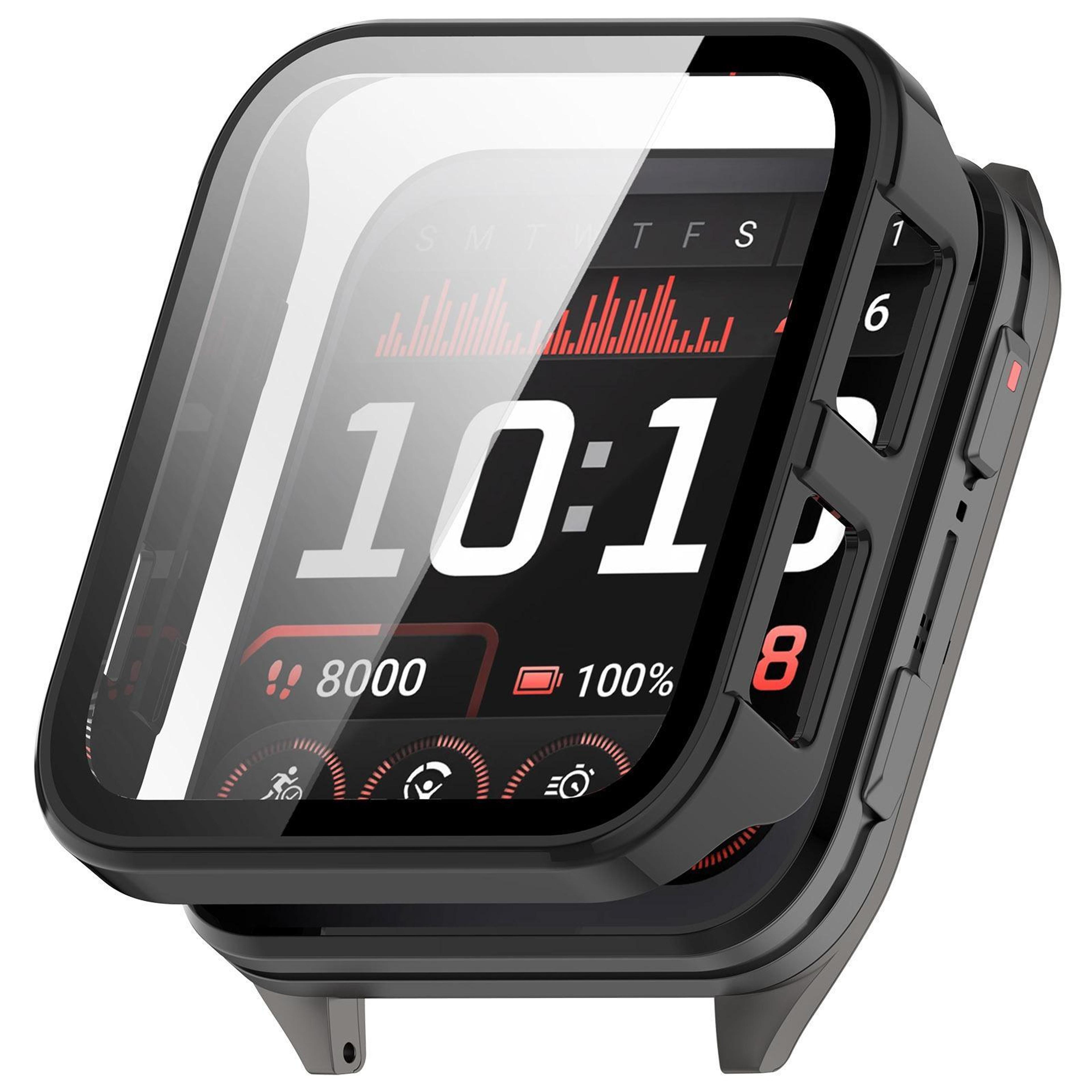 garmin venu x1 case with tempered glass screen protector lightweight pc watch cover