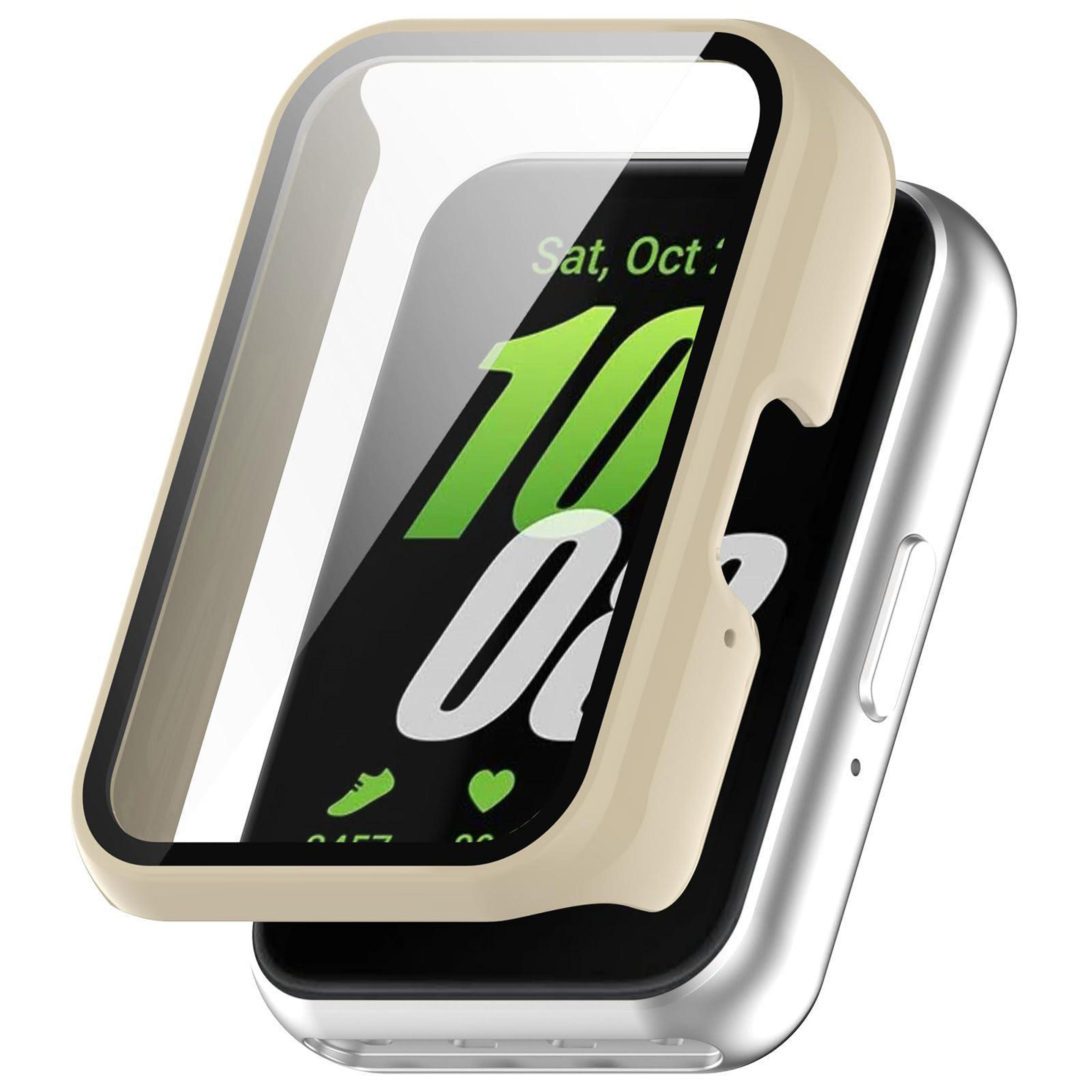 samsung galaxy fit3 case with tempered glass screen protector lightweight pc protective cover