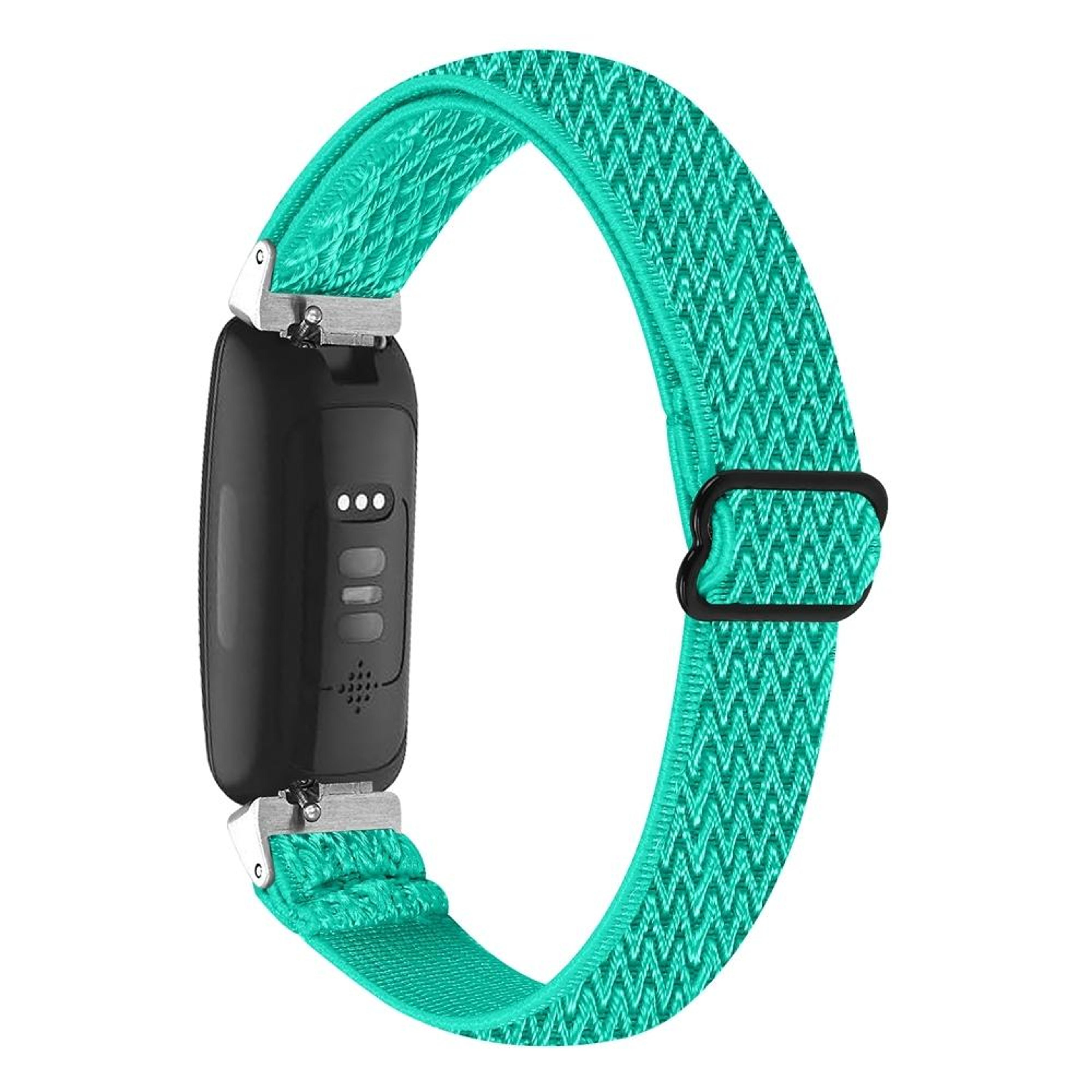 fitbit inspire 3 watch band braided nylon replacement strap with adjustable buckle