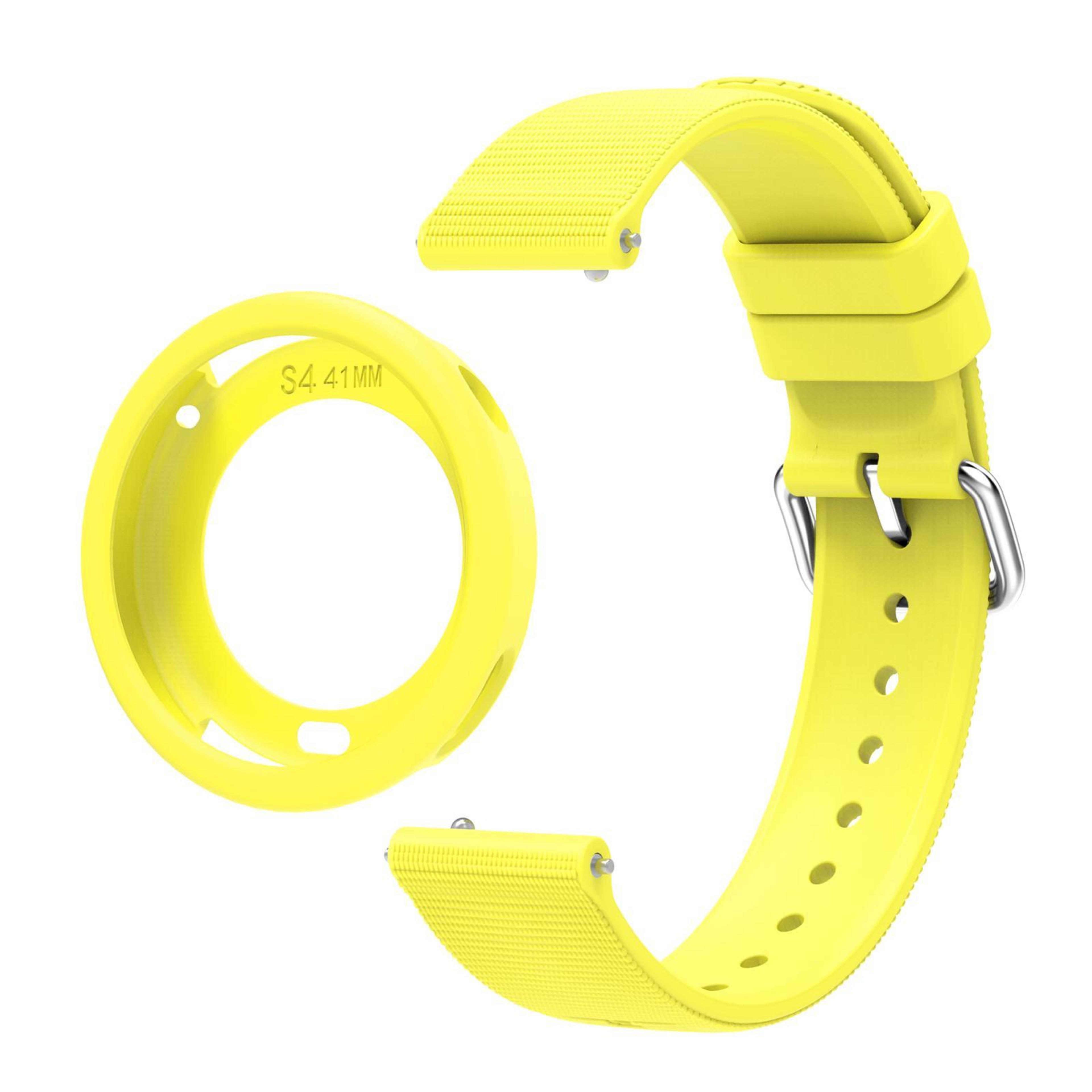 xiaomi watch s4 41mm silicone watch band and protective cover set with quick release strap