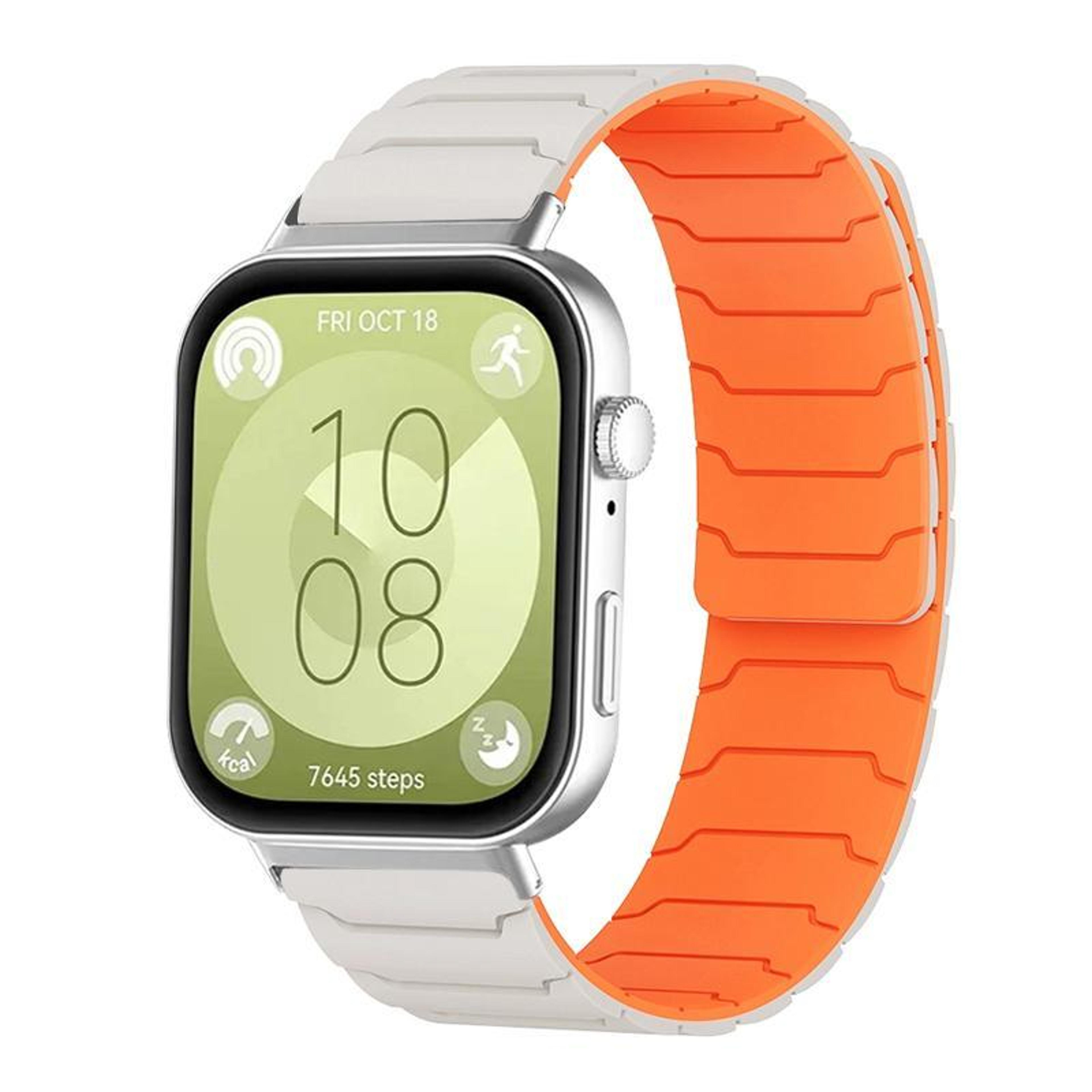 magnetic silicone huawei watch fit 4 band for huawei watch fit 4 pro fit 3 adjustable replacement strap