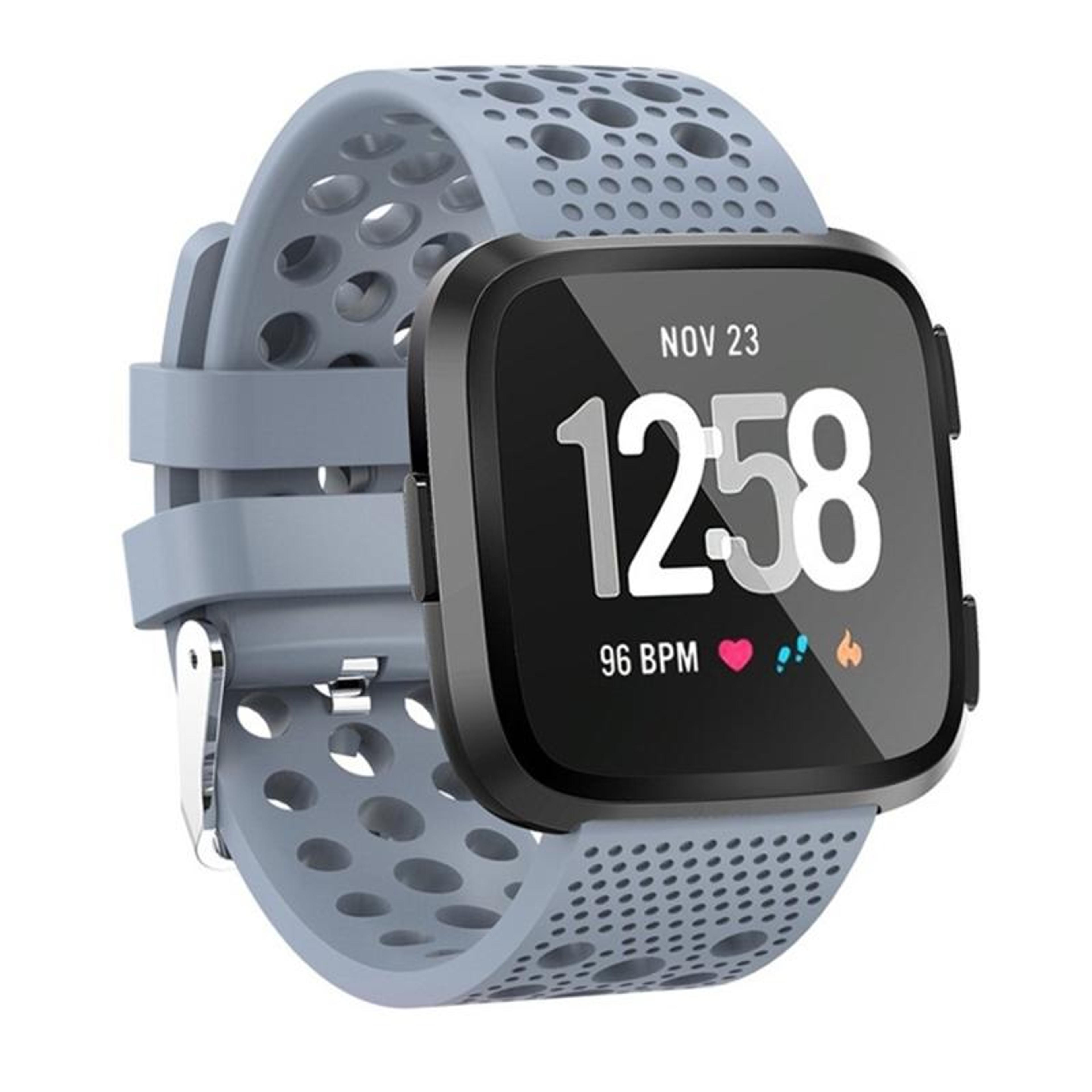 fitbit versa silicone watch band breathable sport replacement strap with venting holes
