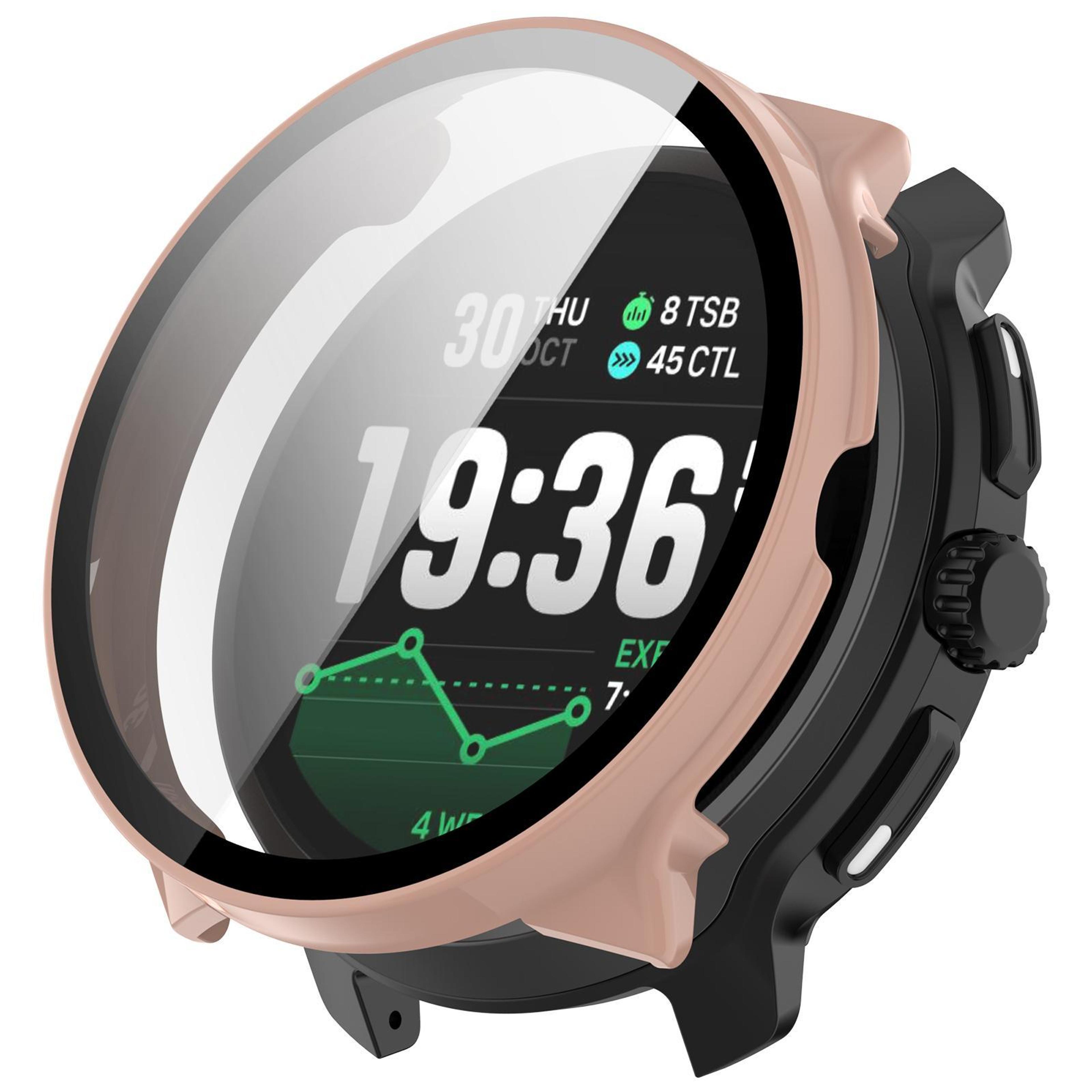 suunto race 2 protective watch case with tempered glass screen protector full coverage pc cover