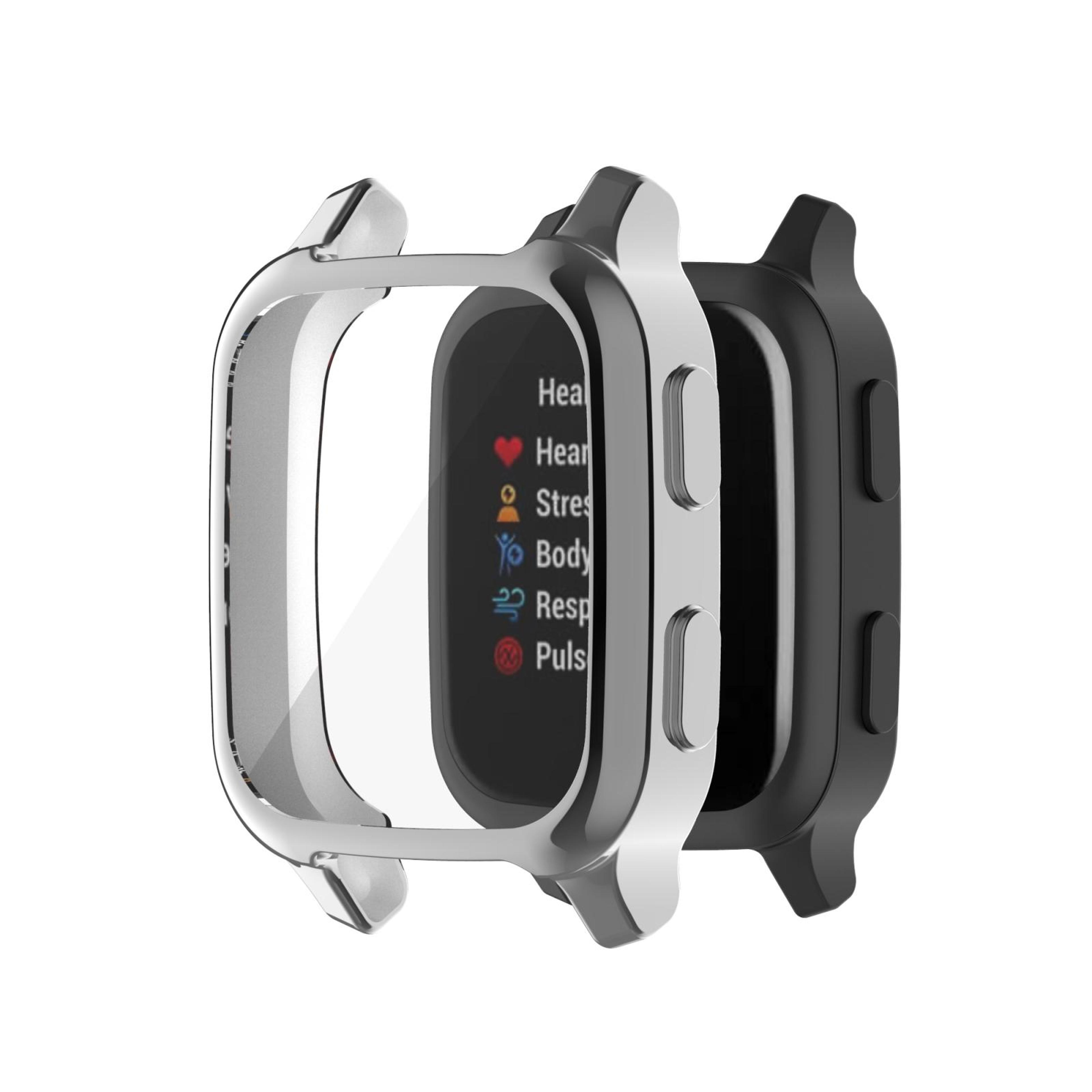 garmin venu sq 2 full coverage tpu watch case protective electroplated cover