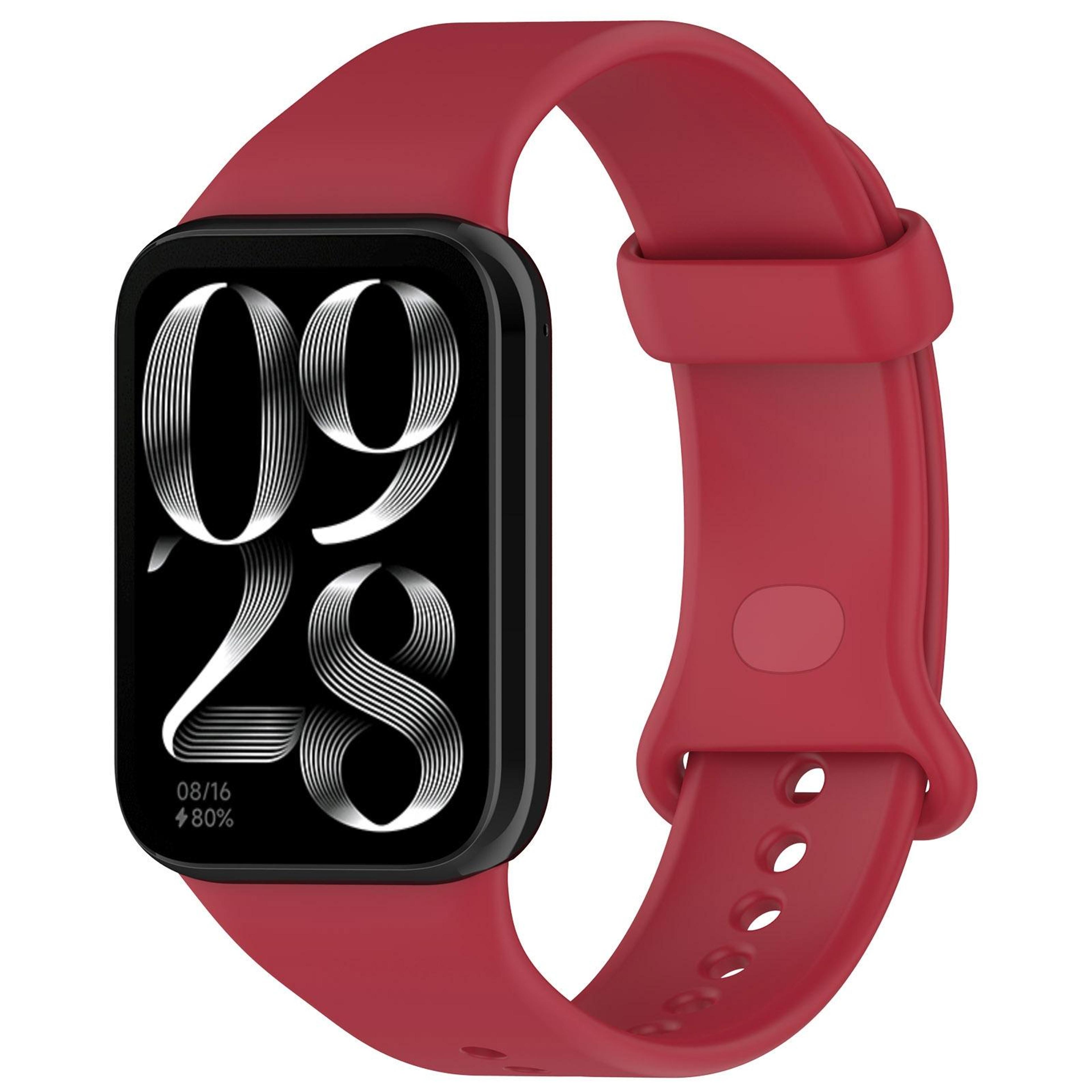 silicone xiaomi band 10 pro watch band soft breathable replacement strap for redmi watch 6 with butterfly buckle