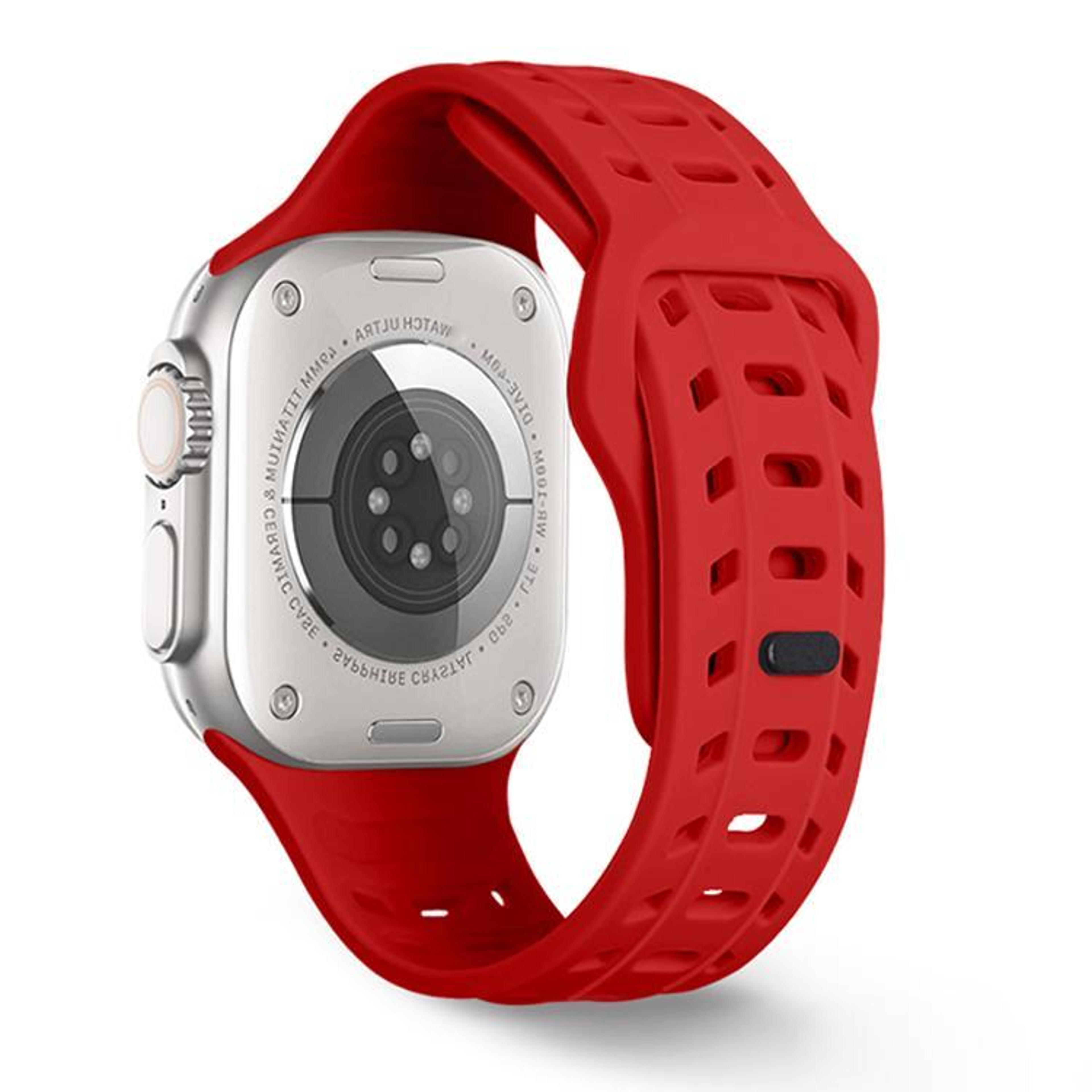shark texture silicone sport watch band for apple watch waterproof replacement strap