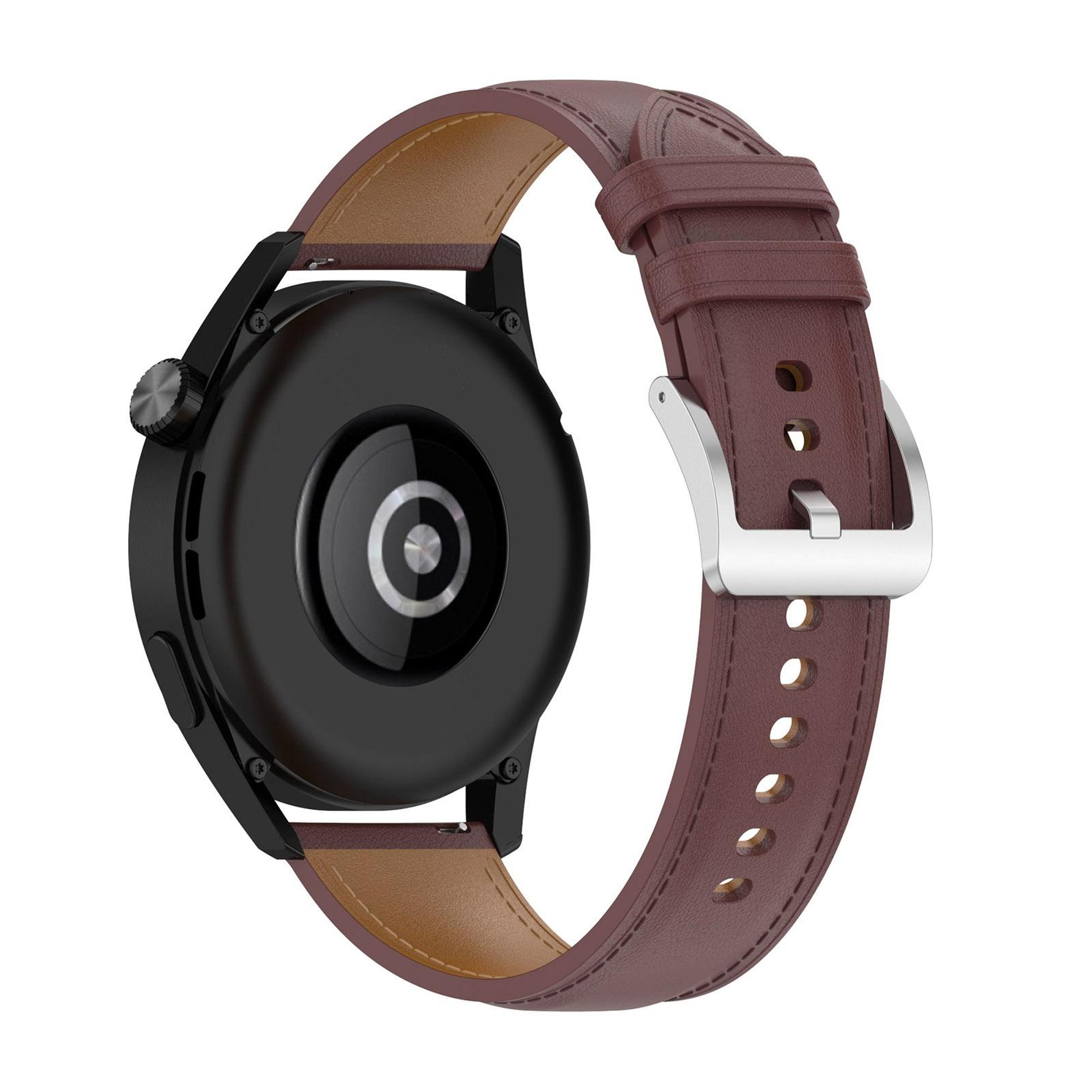genuine leather watch band replacement strap for huawei watch gt3 gt2 samsung galaxy watch3