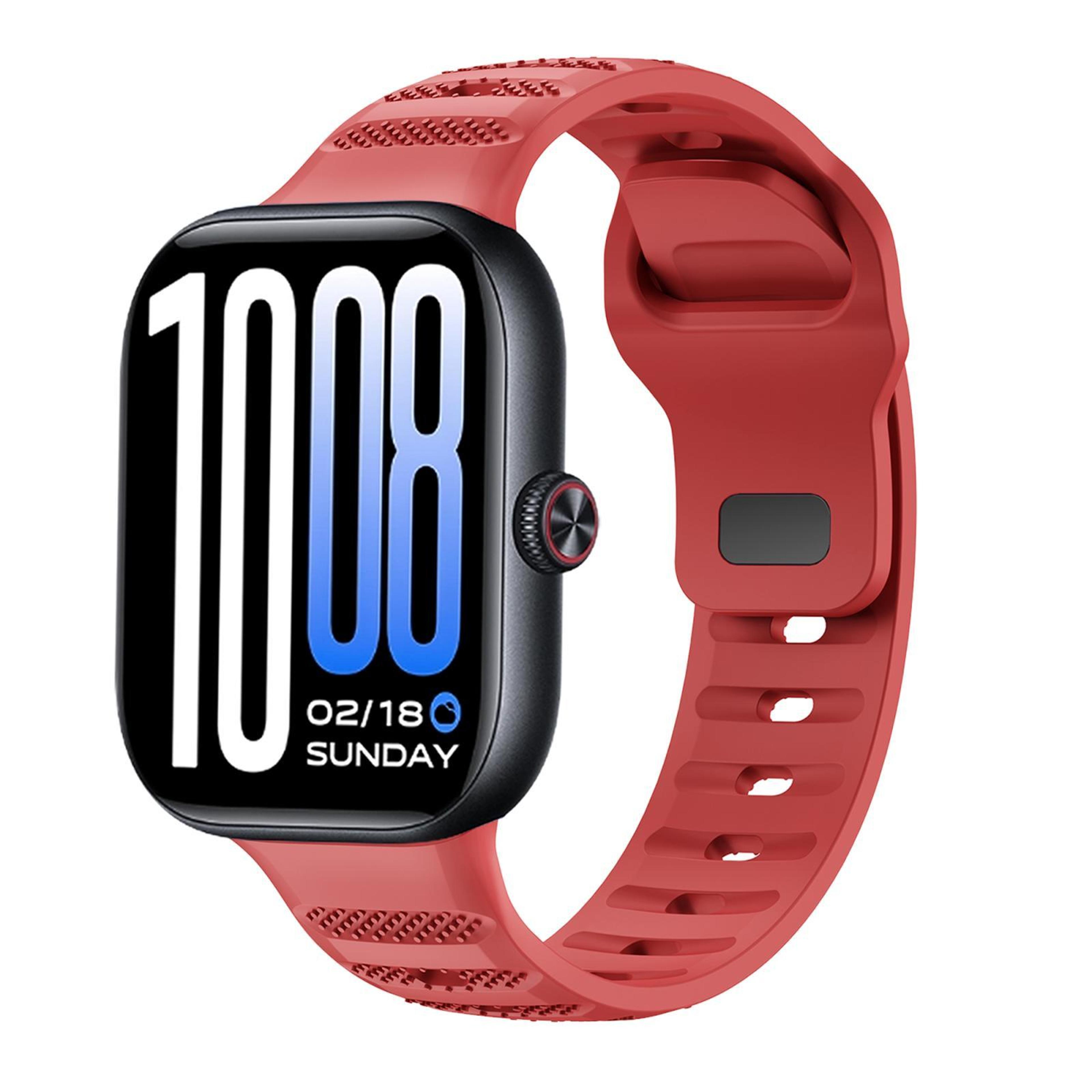 silicone watch band for vivo watch gt 2 & iqoo watch gt 2 with reverse buckle and dots texture
