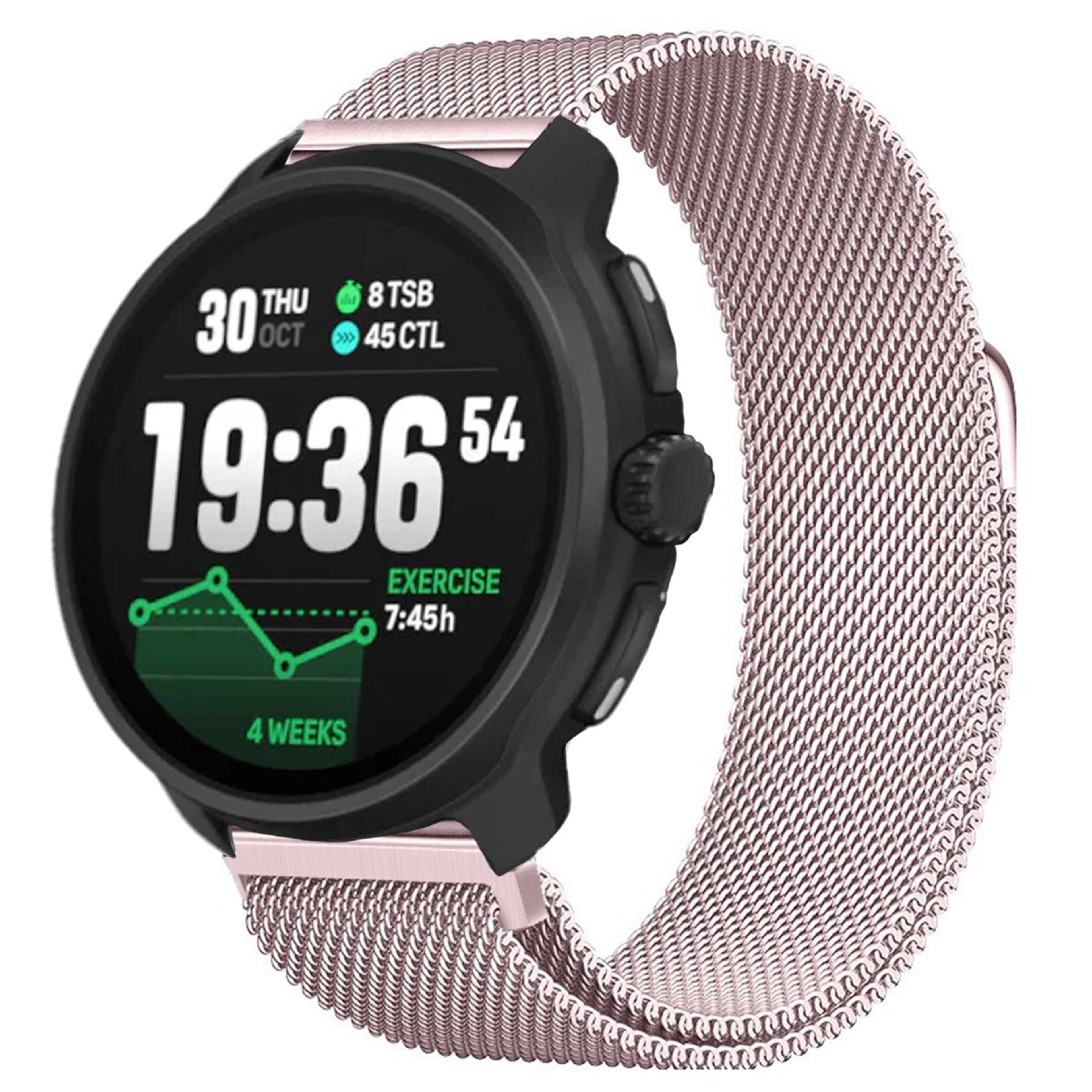 suunto race 2 milanese magnetic stainless steel watch band replacement strap