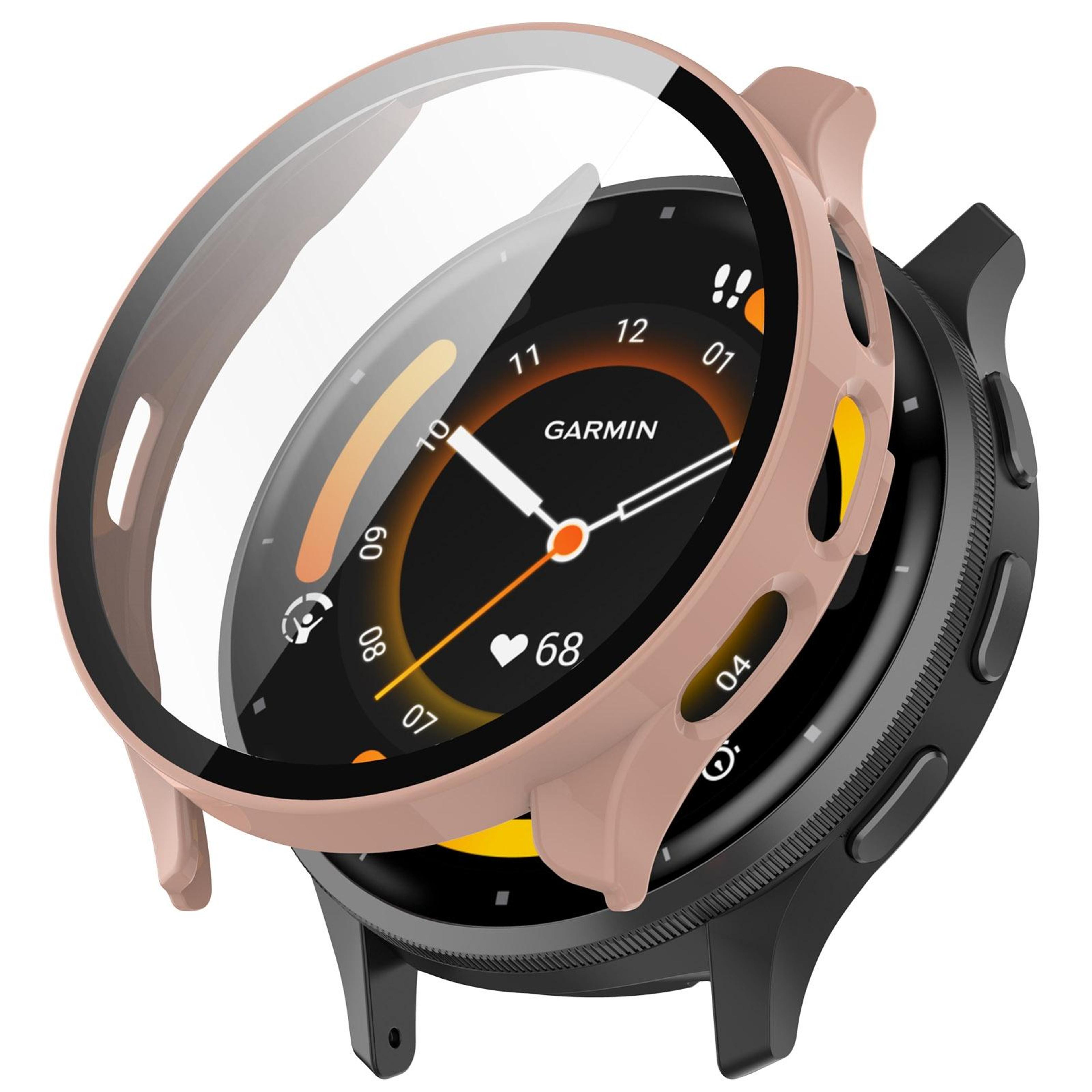 garmin venu 3 case with tempered glass screen protector full coverage protective cover