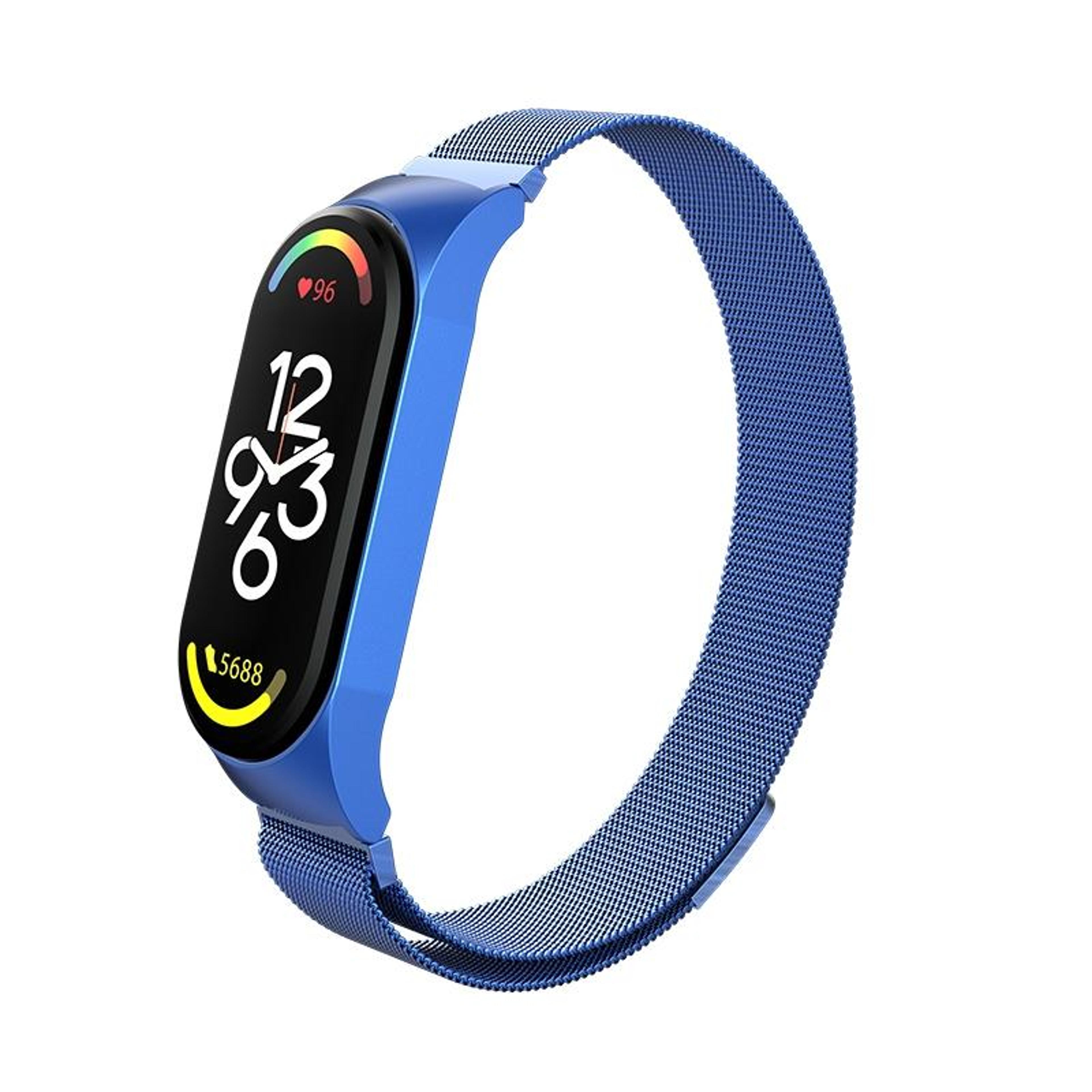 xiaomi mi band 7 milanese metal watch band stainless steel magnetic replacement strap